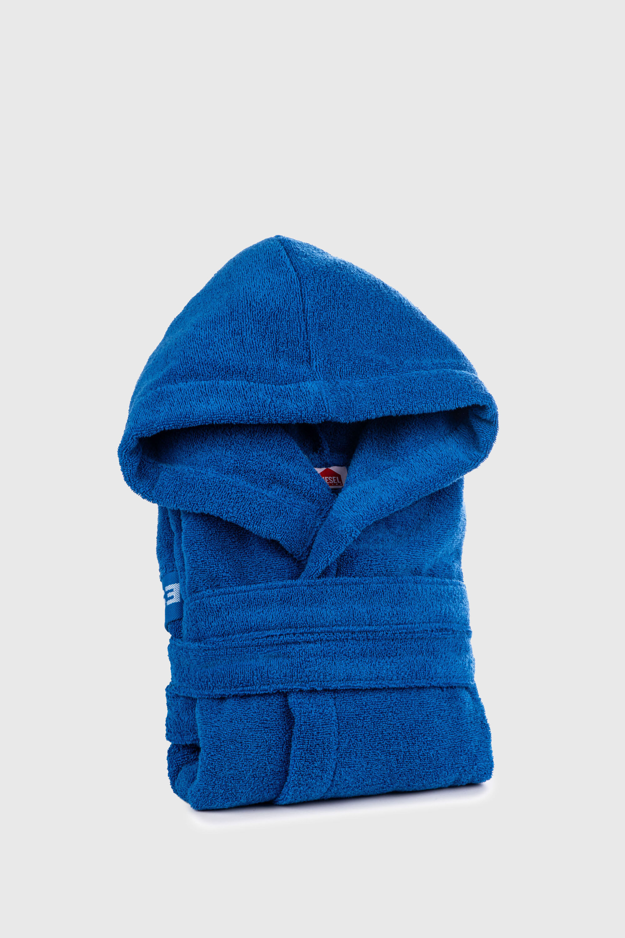Diesel - 1015122 LOGO-COTTON BATHROBE SIZE XL/XXL, Unisex's Logo-Cotton Terry Bathrobe, XL/XXL size in Blue - 1