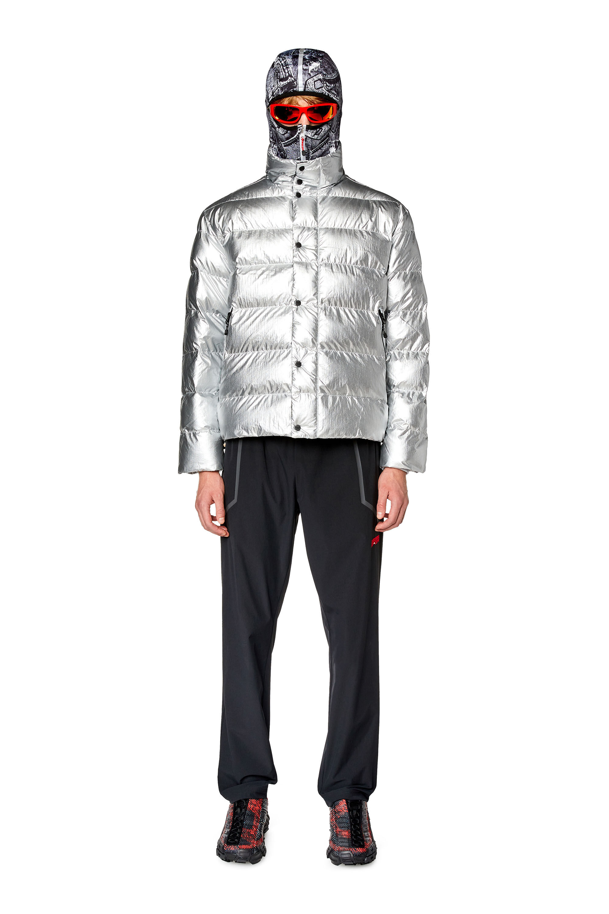 Champion metallic puffer jacket on sale complexcon
