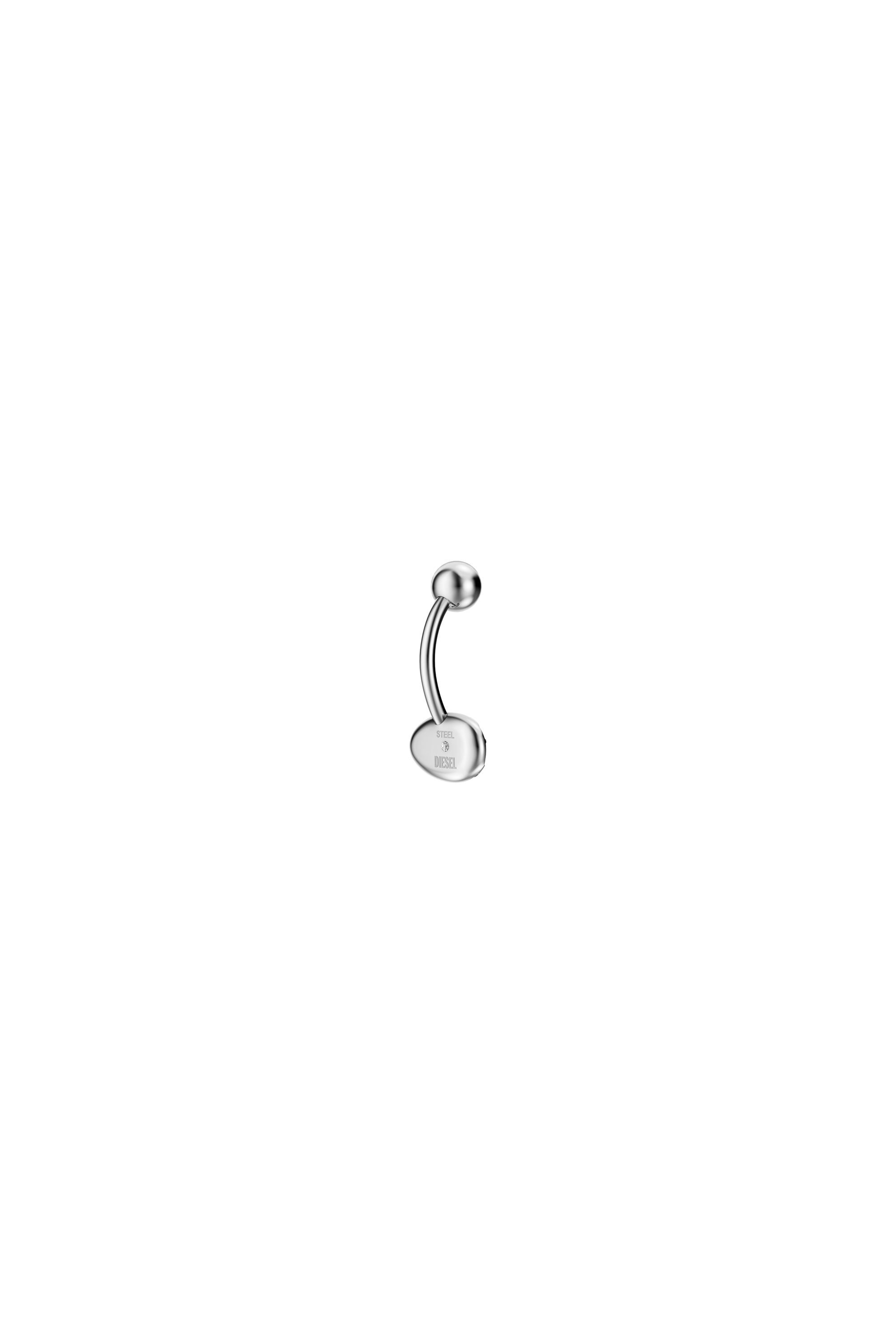 Diesel - DX1698040 JEWELLERY, Unisex's Stainless steel navel body jewelry in Silver - 1