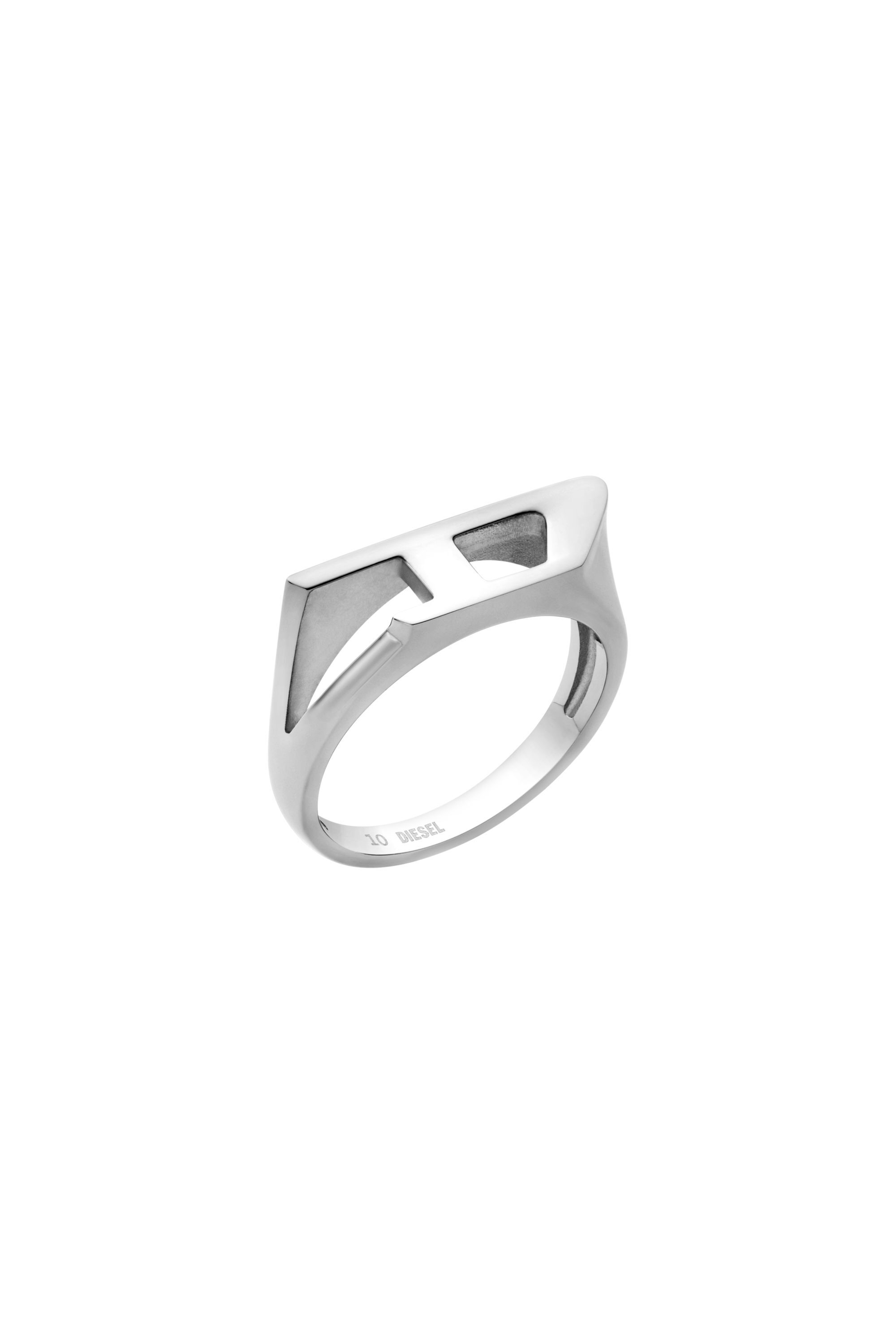 Women's Stainless steel signet ring | Silver | Diesel {{Country}}