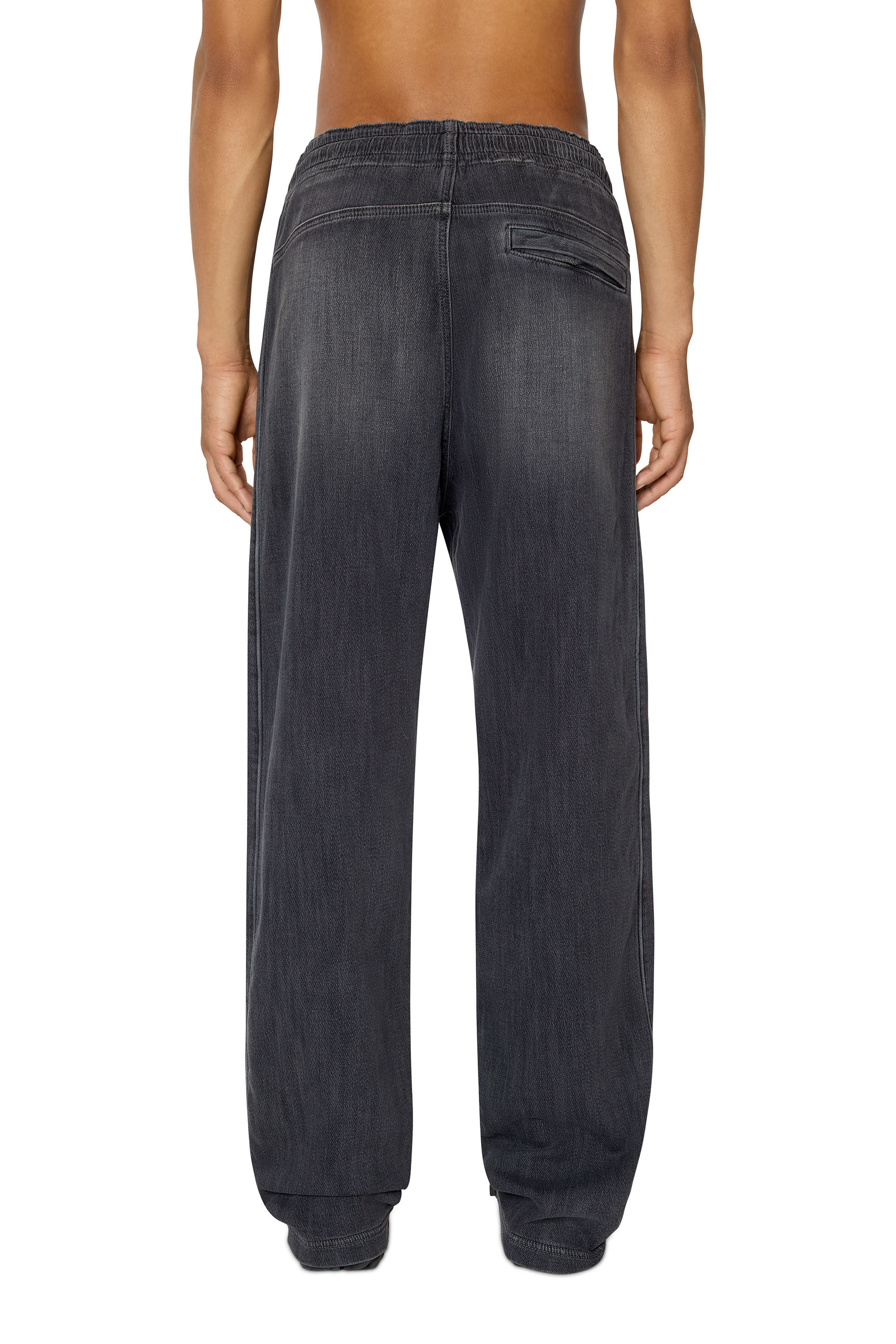 D MARTIANS TRACK DENIM Man Straight Black grey Baggy Jeans Diesel