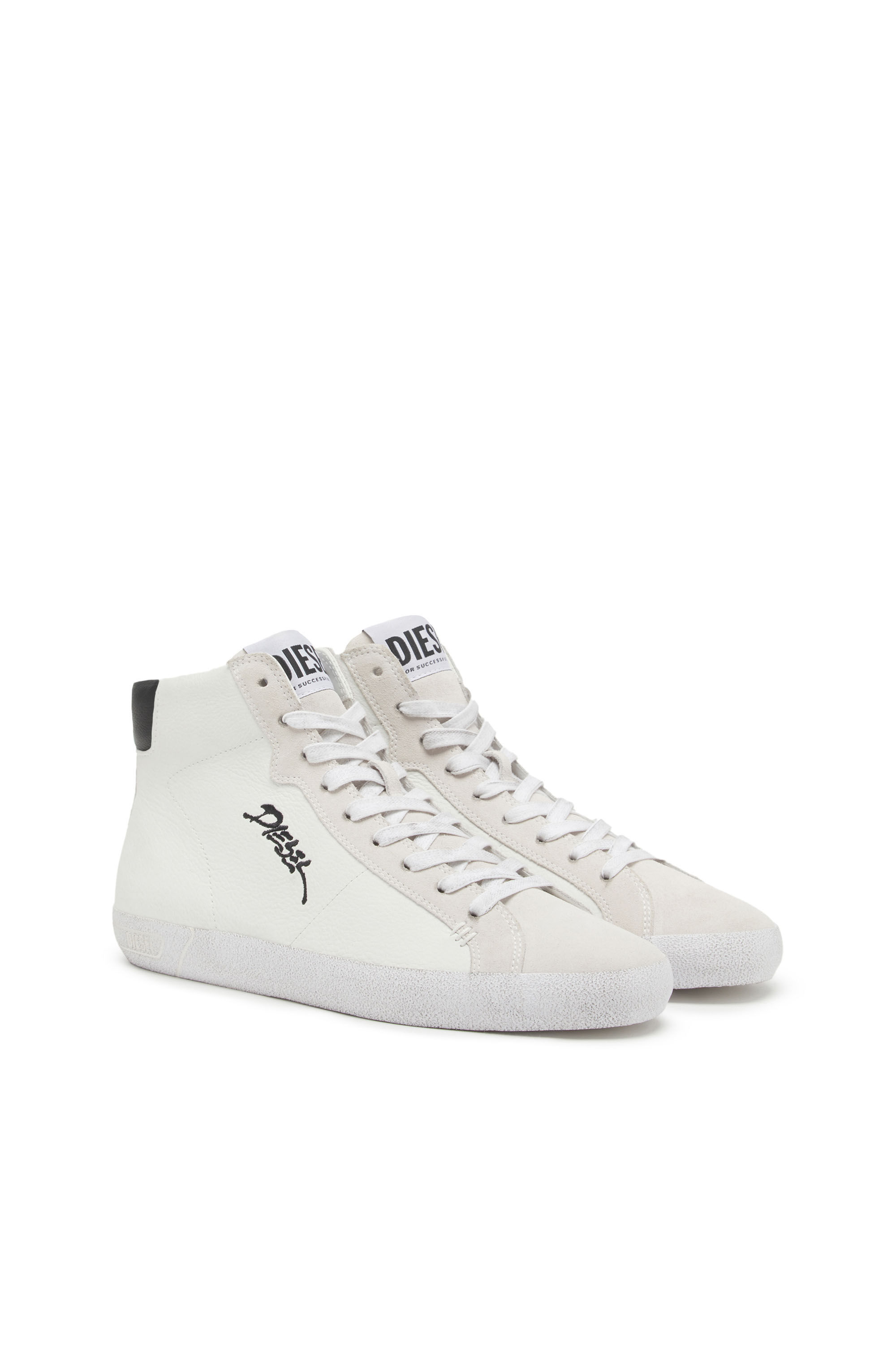 Diesel - S-LEROJI MID, Man's S-Leroji Mid - High-top sneakers with embroidered logo in White - 2