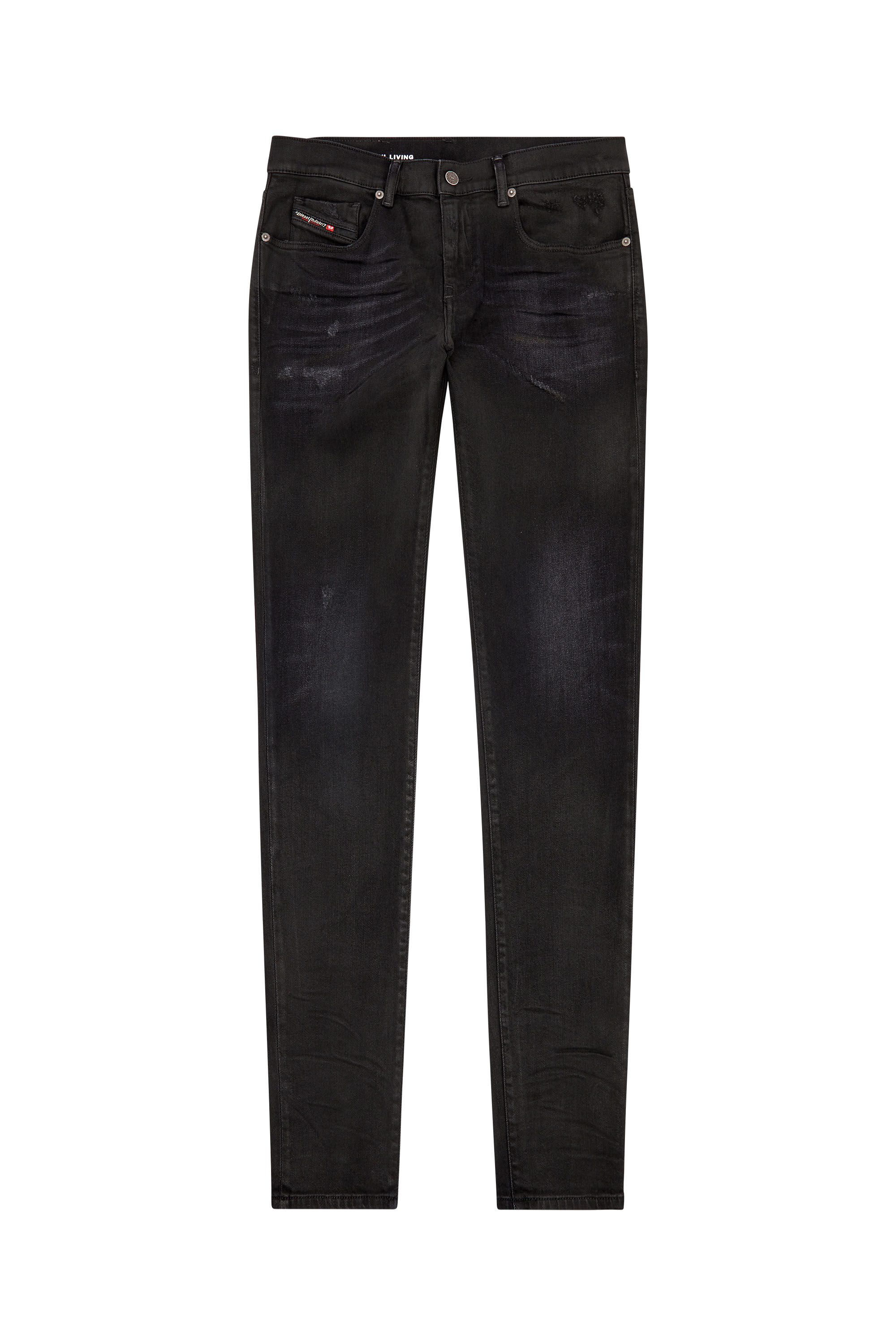 Men s Slim Jeans Black Dark grey Diesel 2019 D Strukt