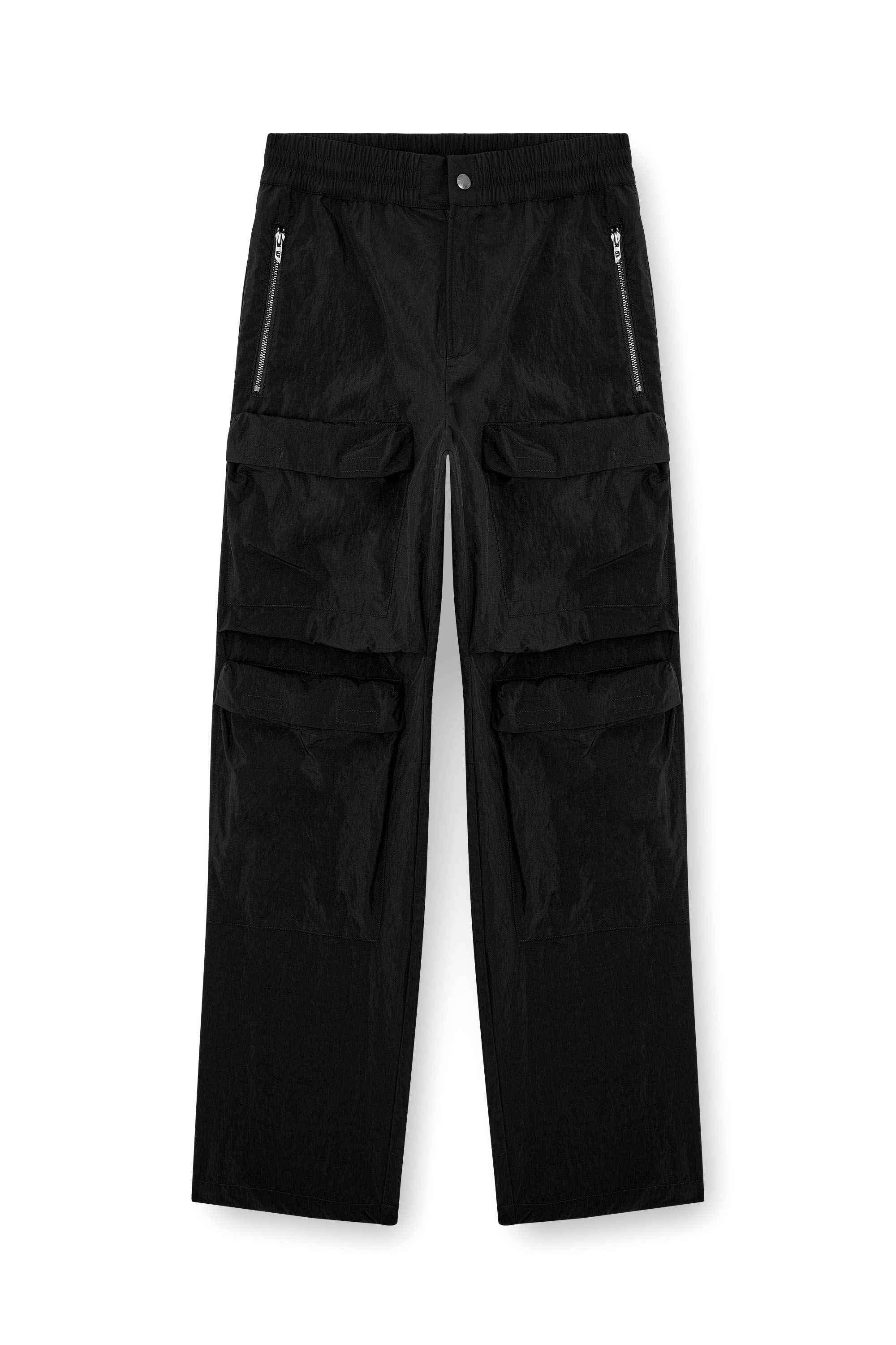 Men's Utility pants in overdyed nylon | Black | Diesel