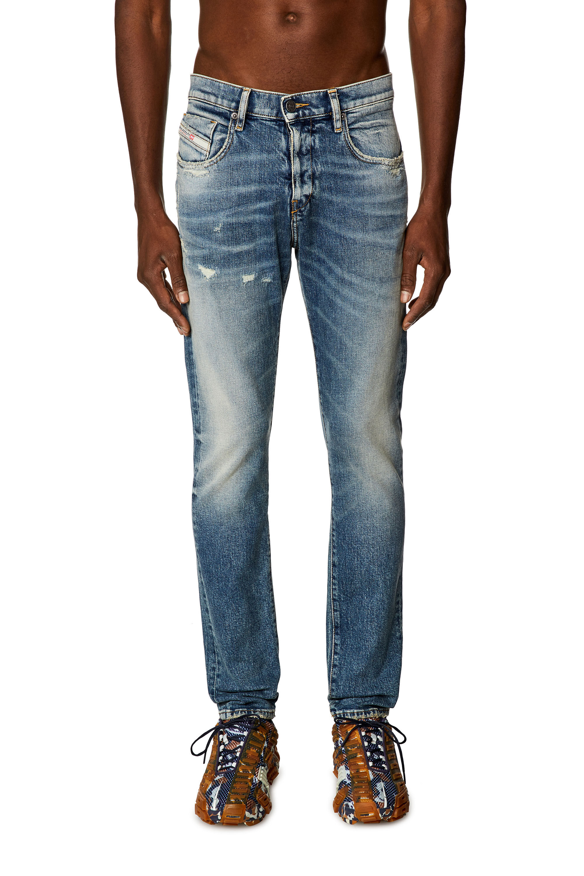 Men s Slim Jeans Light grey Diesel 2019 D Strukt