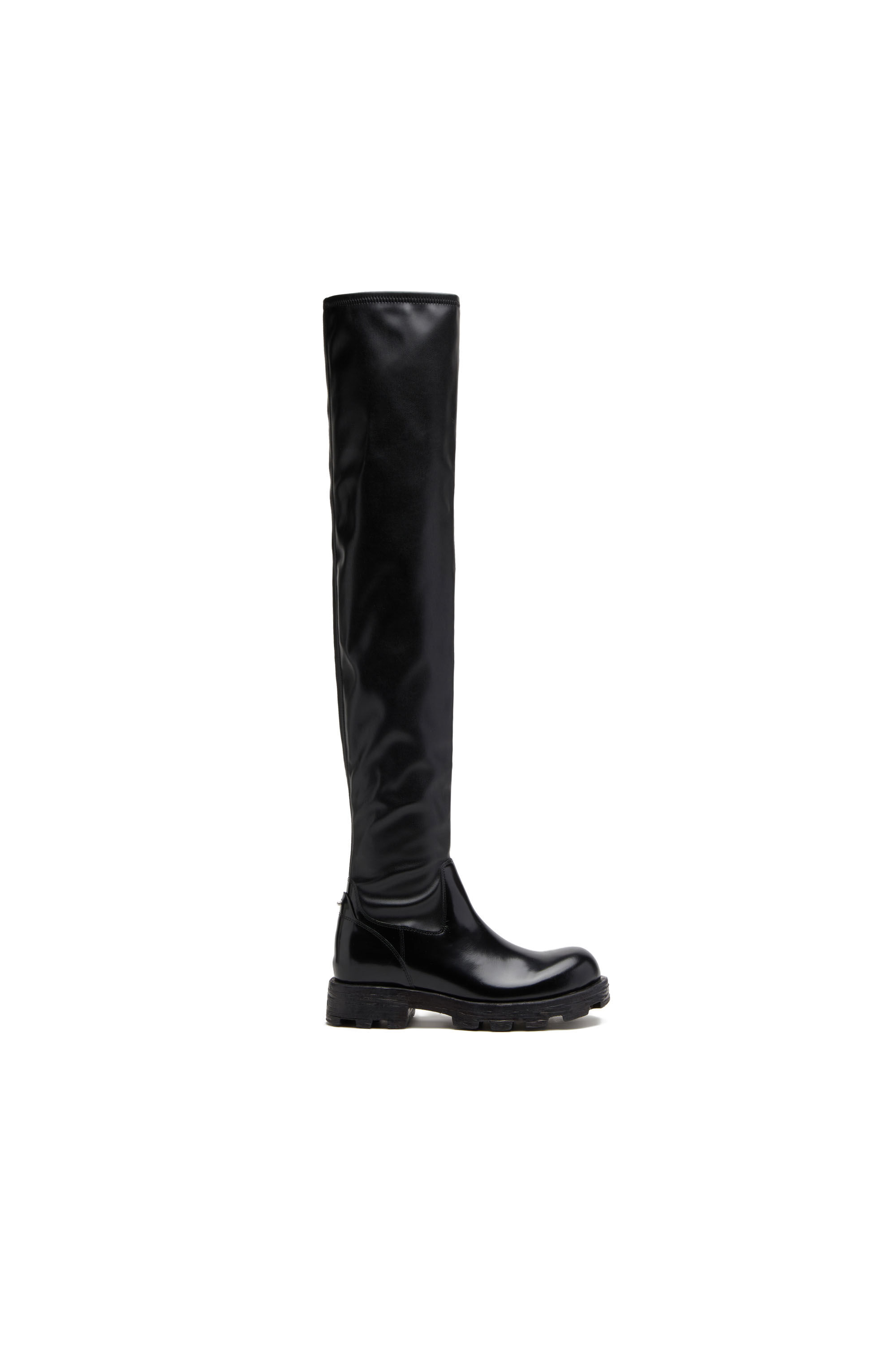 D HAMMER HCH Woman Over the knee boots in glossy leather Diesel