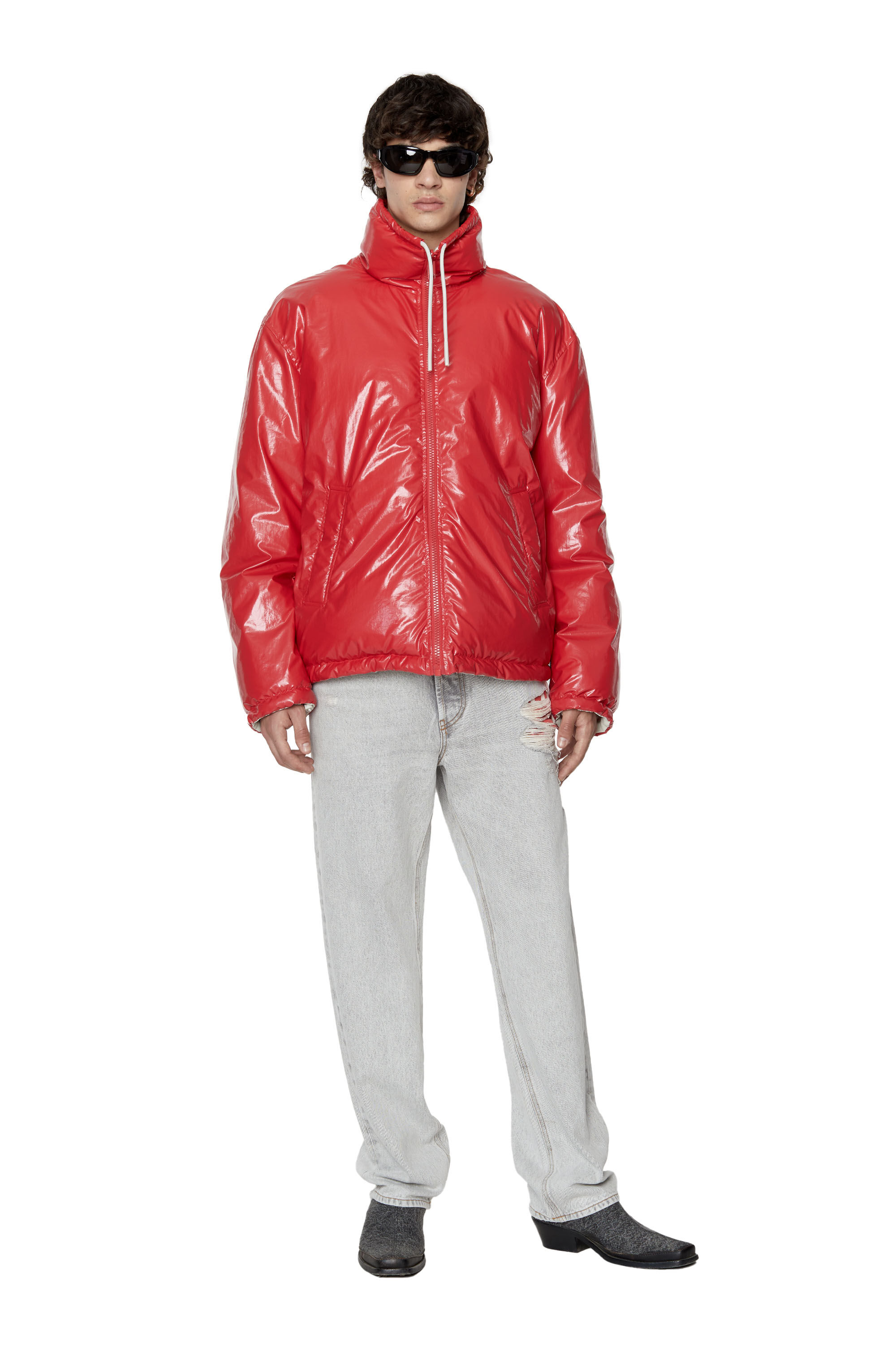 W JUPITER Unisex Oversized reversible puffer jacket Diesel