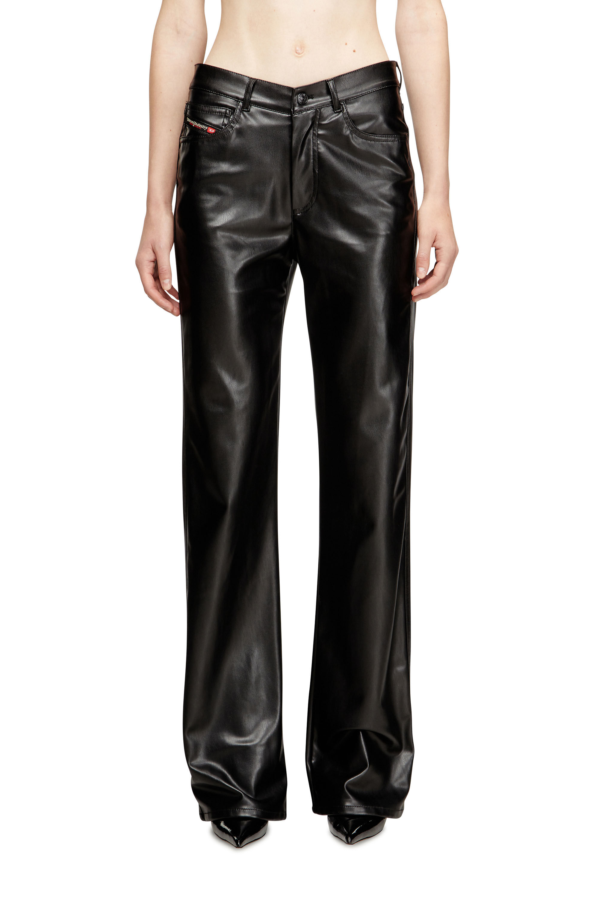Women's Five pocket pants in coated fabric | Black | Diesel