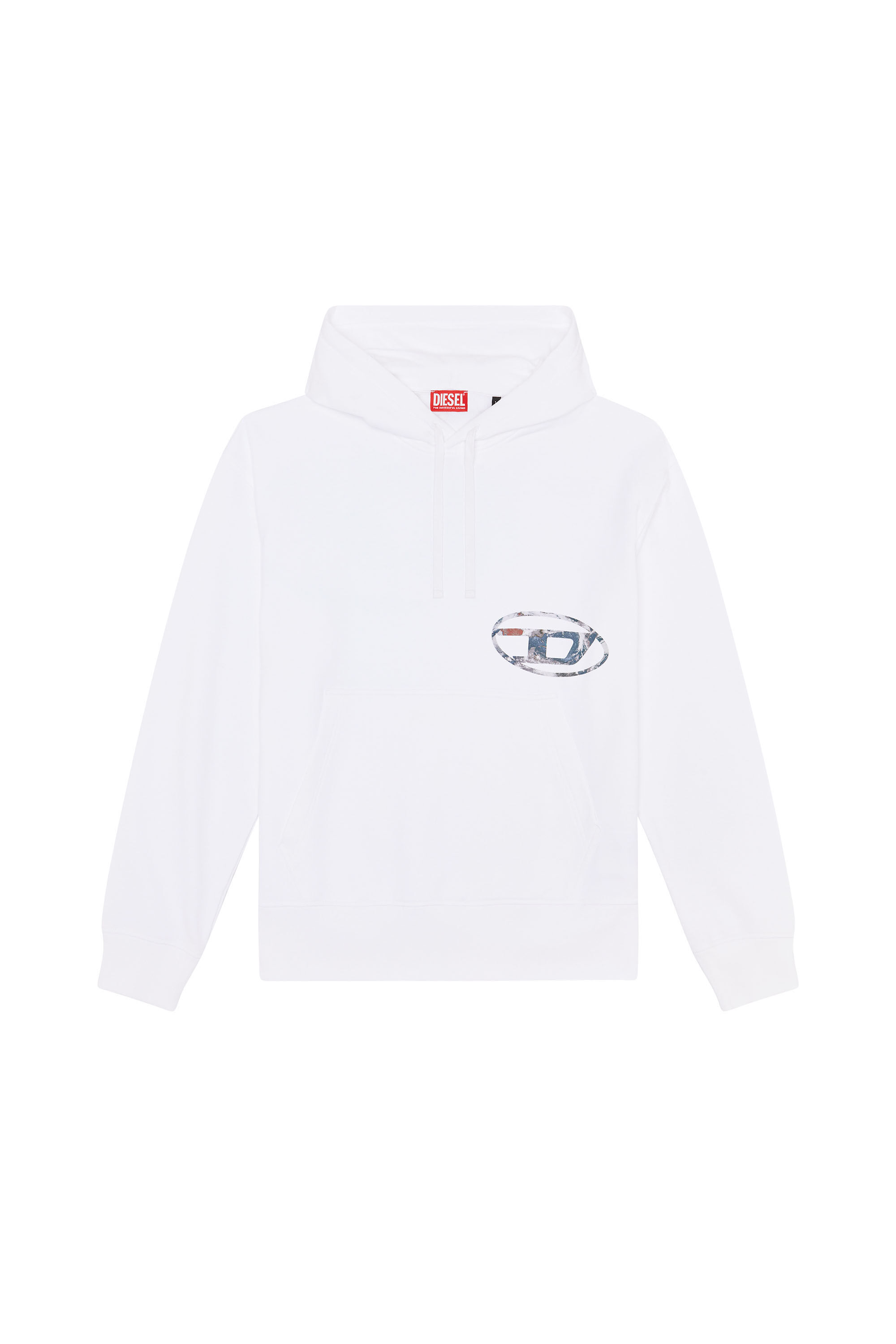 Diesel white hoodie outlet