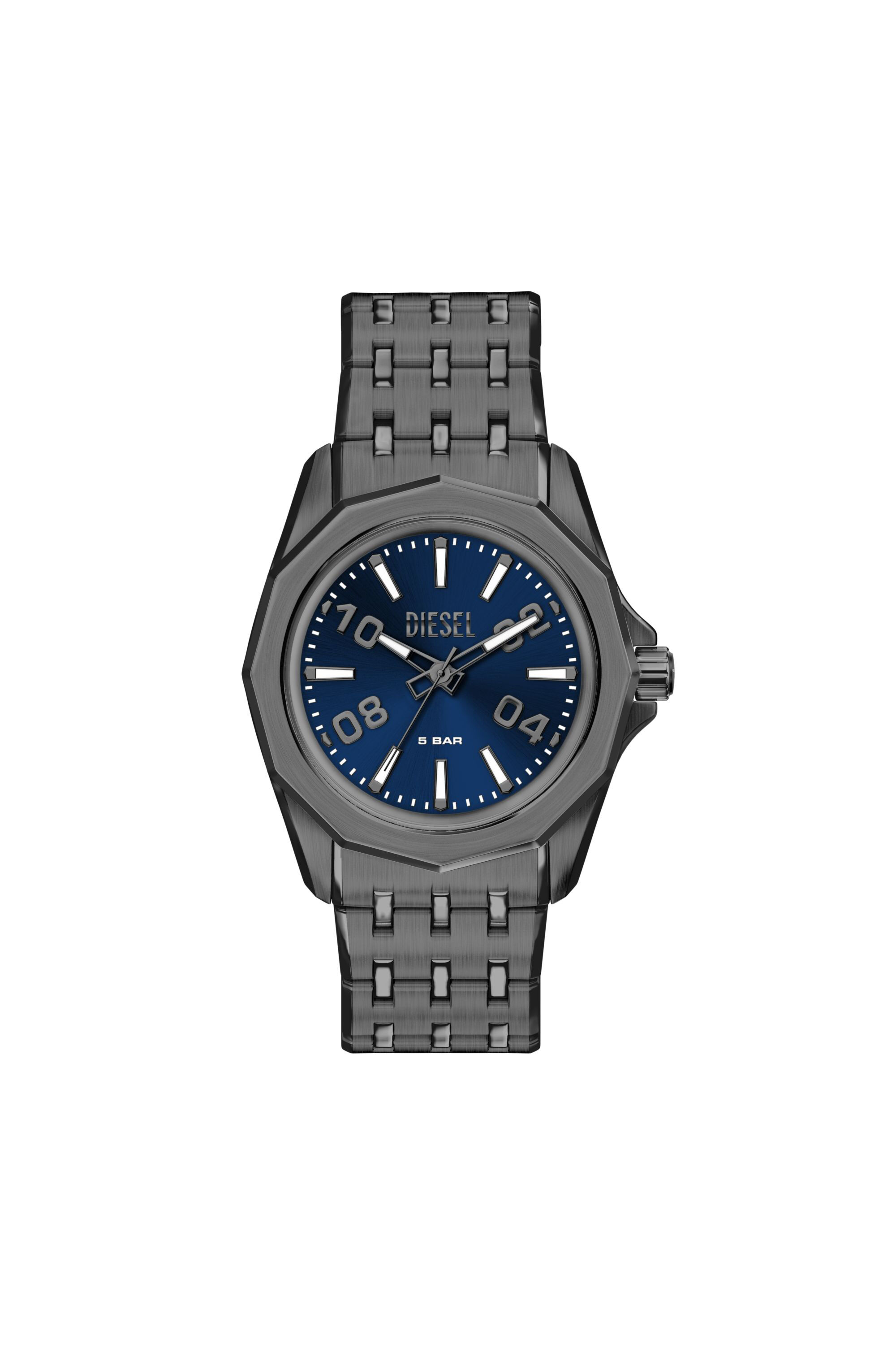 Diesel - DZ2238 WATCH, Man's Stinger gunmetal stainless steel watch in Dark grey - 1