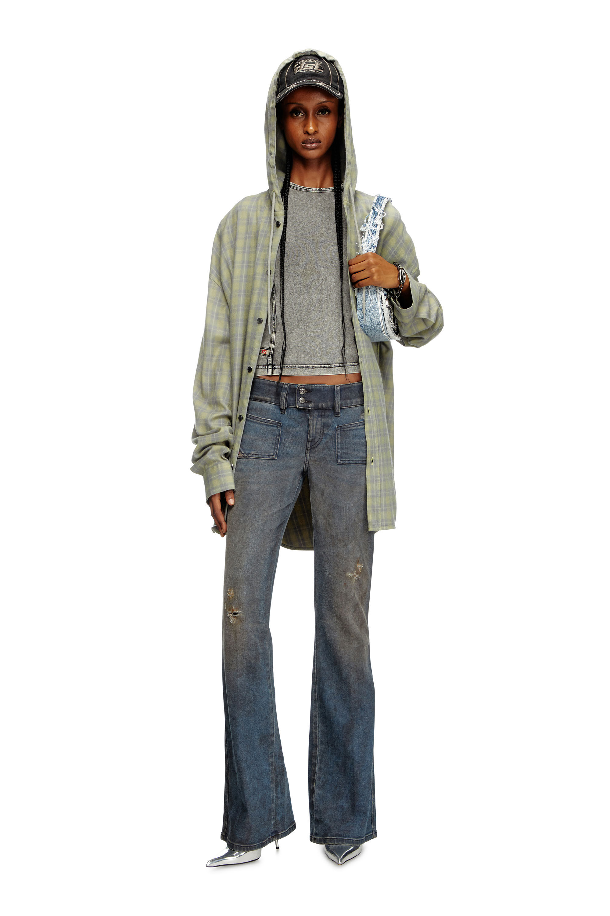 Women s Bootcut Jeans Medium blue Diesel D Hush