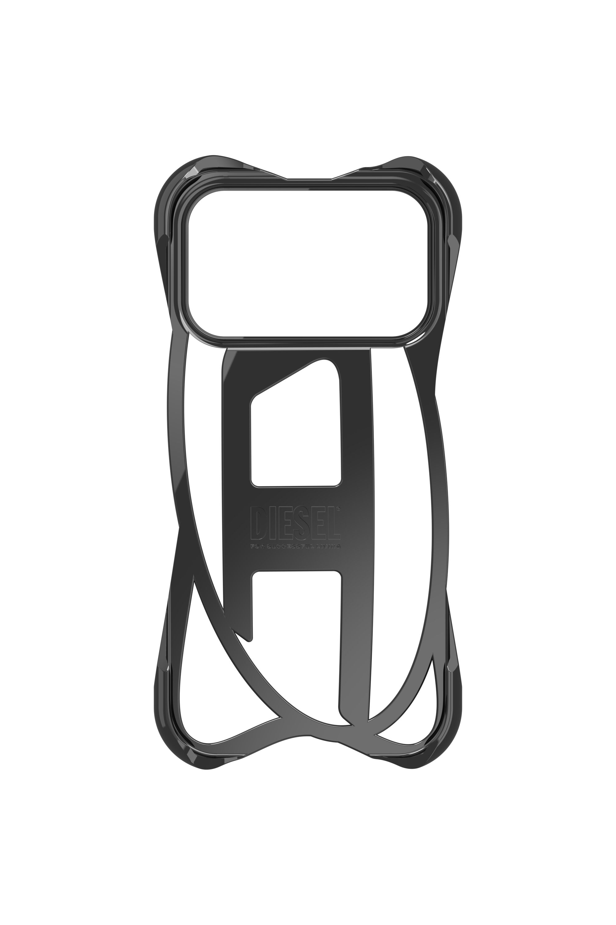 Women's Caged D glossy case for iPhone 17 Pro | Black | Diesel