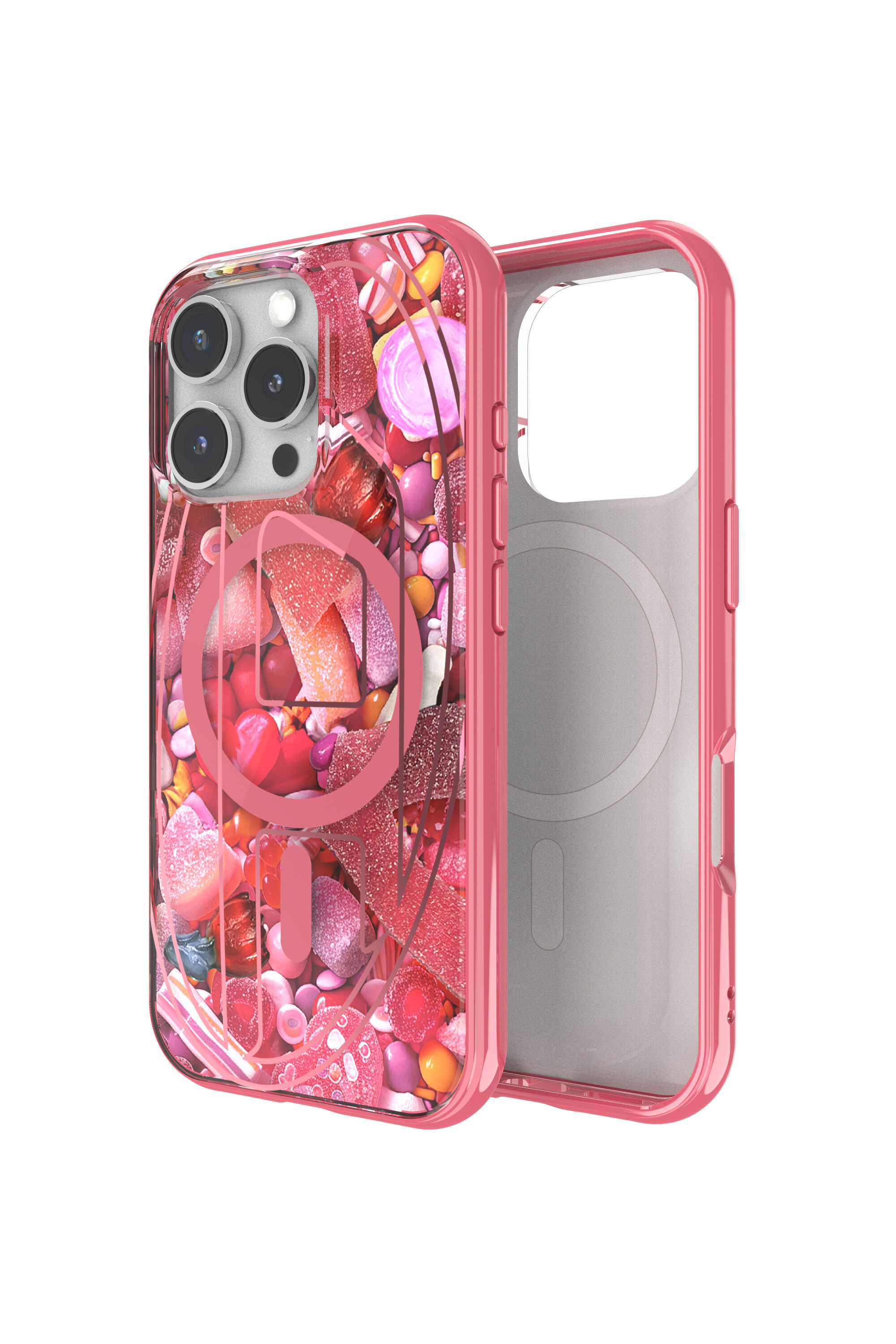 Women's Oval D Case with Magsafe iPhone 16 Pro | Pink | Diesel