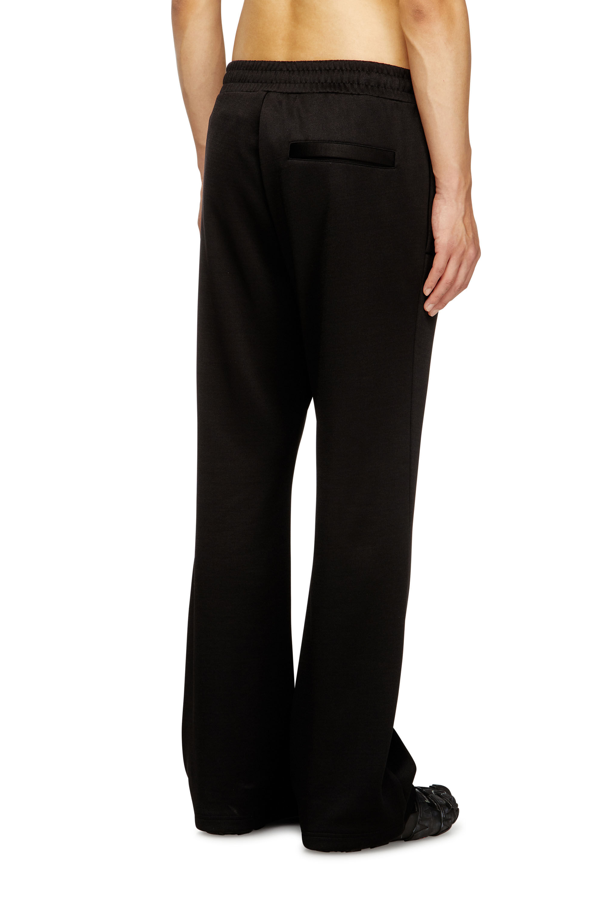 Men's Track pants with contrast piping | Black | Diesel GB