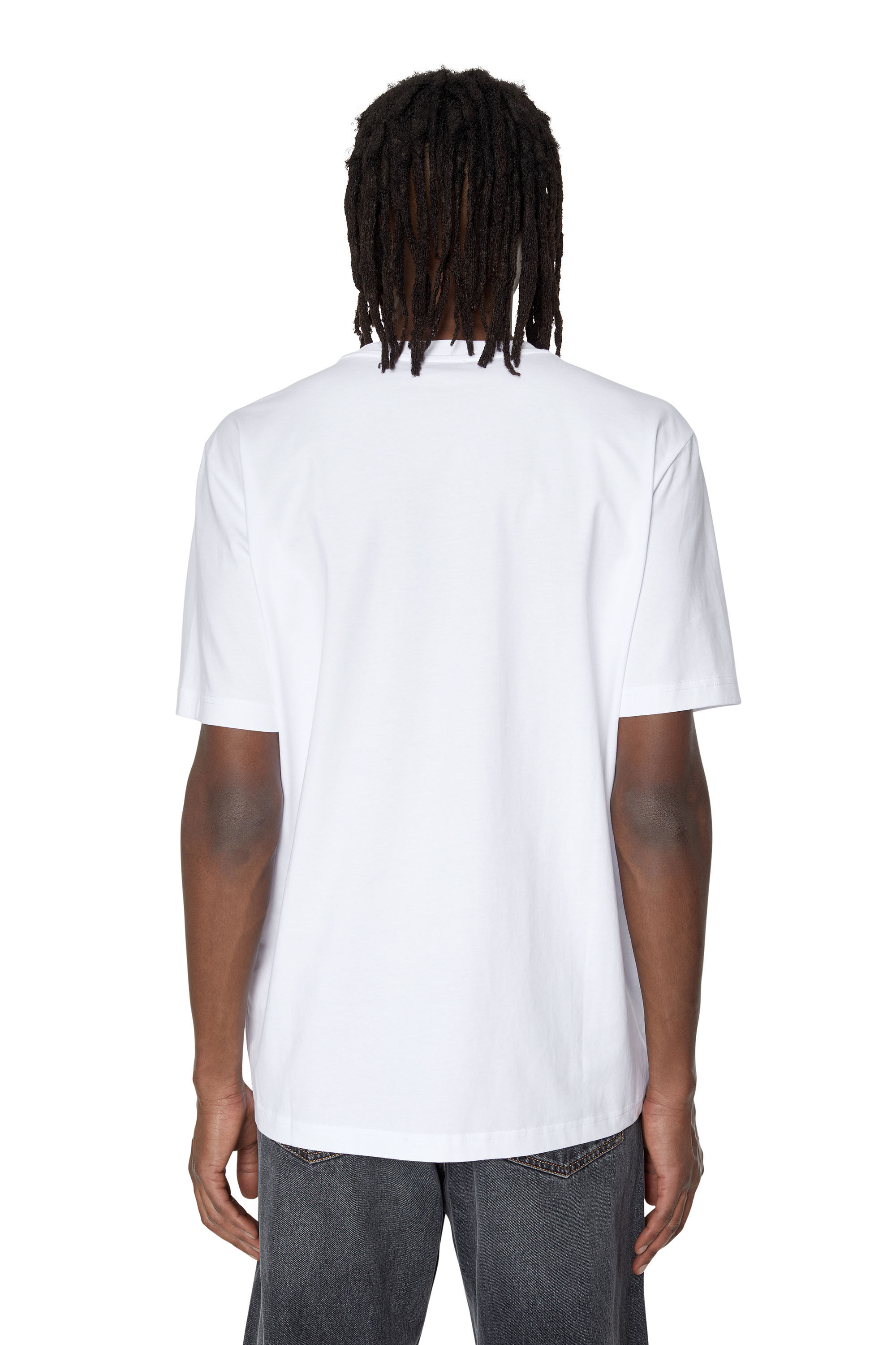 T JUST MICRODIV Man T shirt with micro embroidered logo Diesel