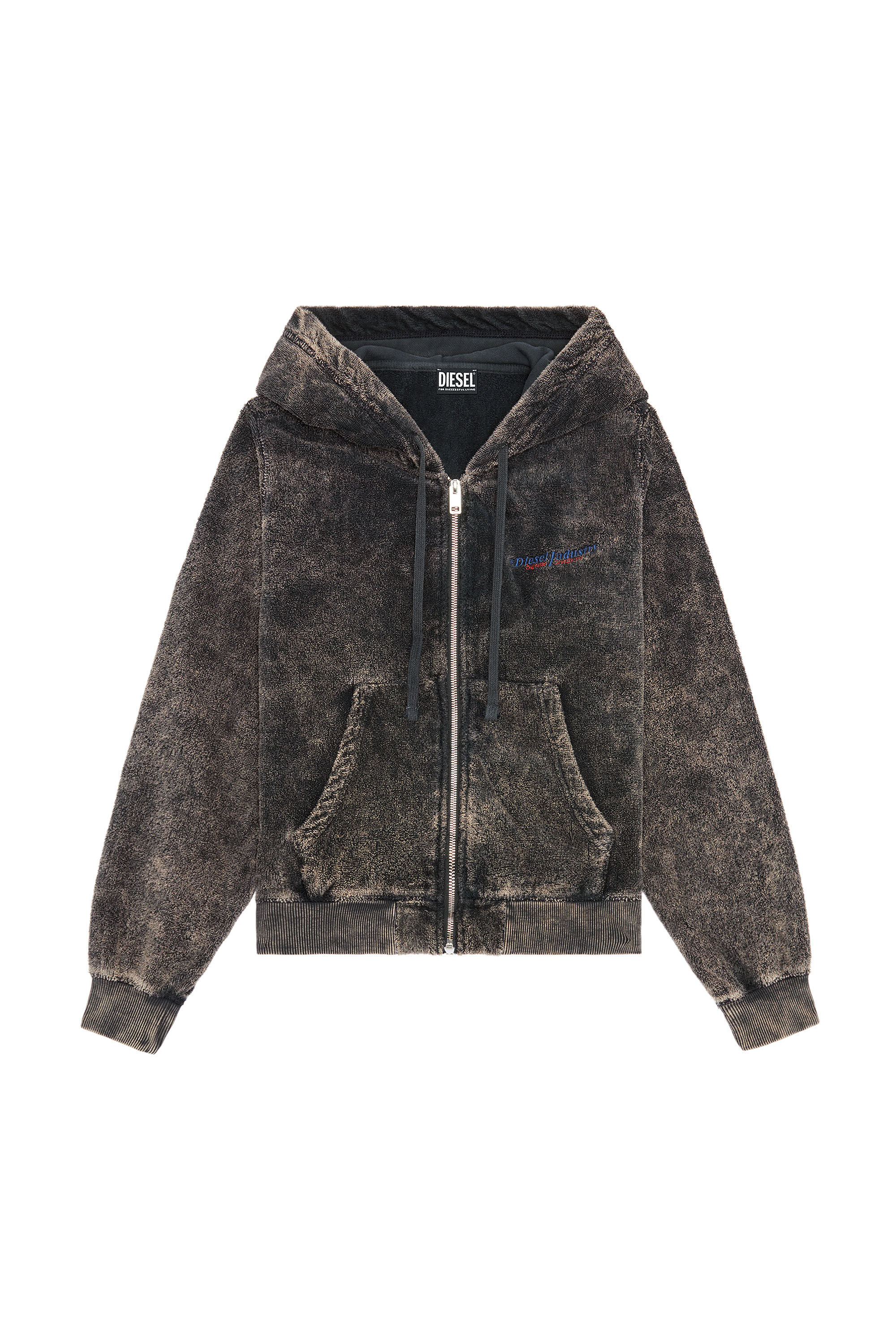 Diesel - F-REGGY-HOOD-ZIP-E3, Black - Image 2
