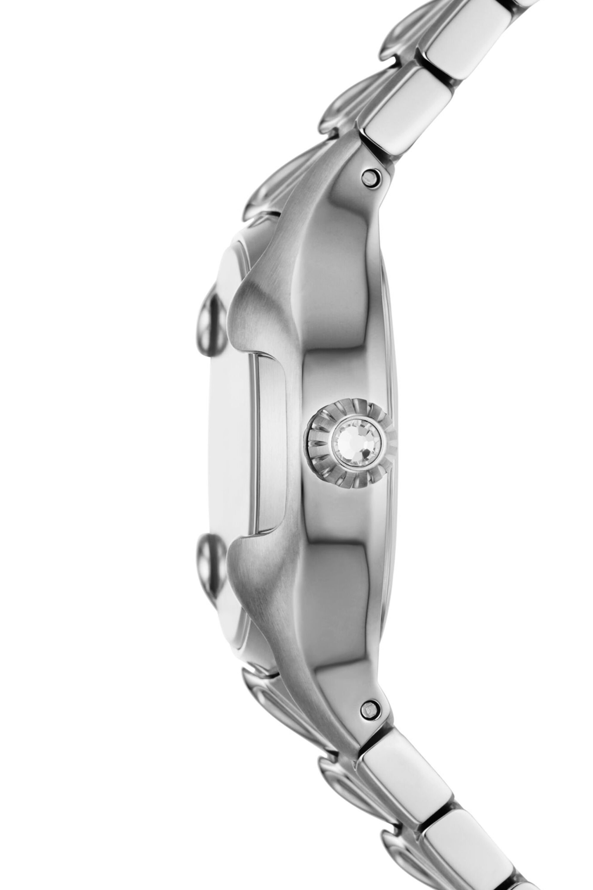 Women s Vert three hand stainless steel watch Silver Diesel