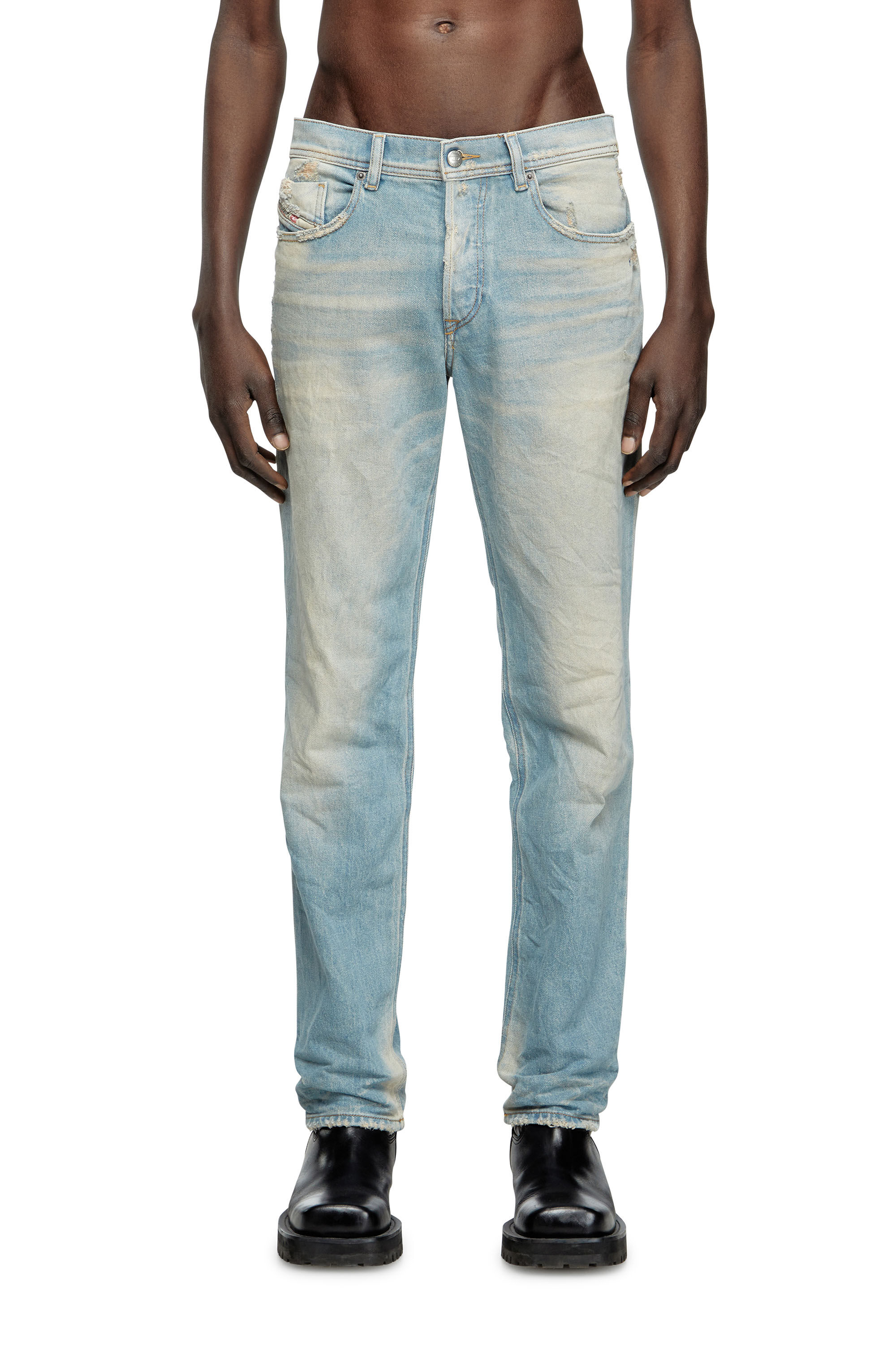Diesel - Man's Regular Jeans 2023 D-Finitive 09L23, Light Blue - 3