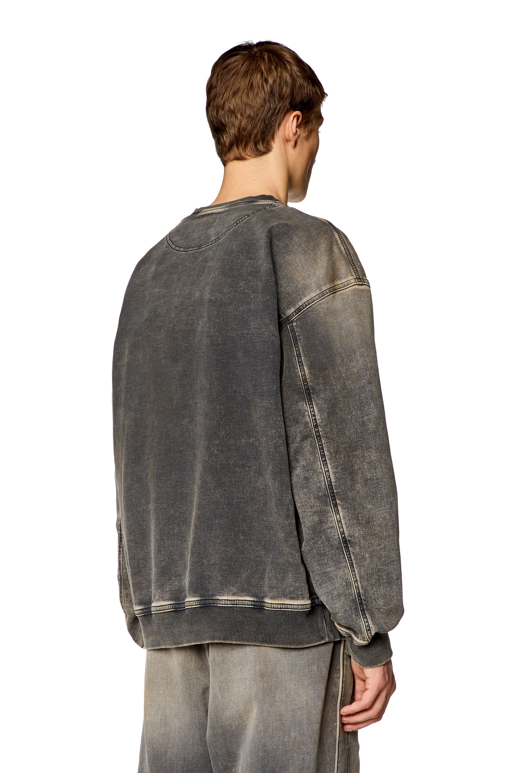 Men's Sweatshirt in Track Denim | Black | Diesel