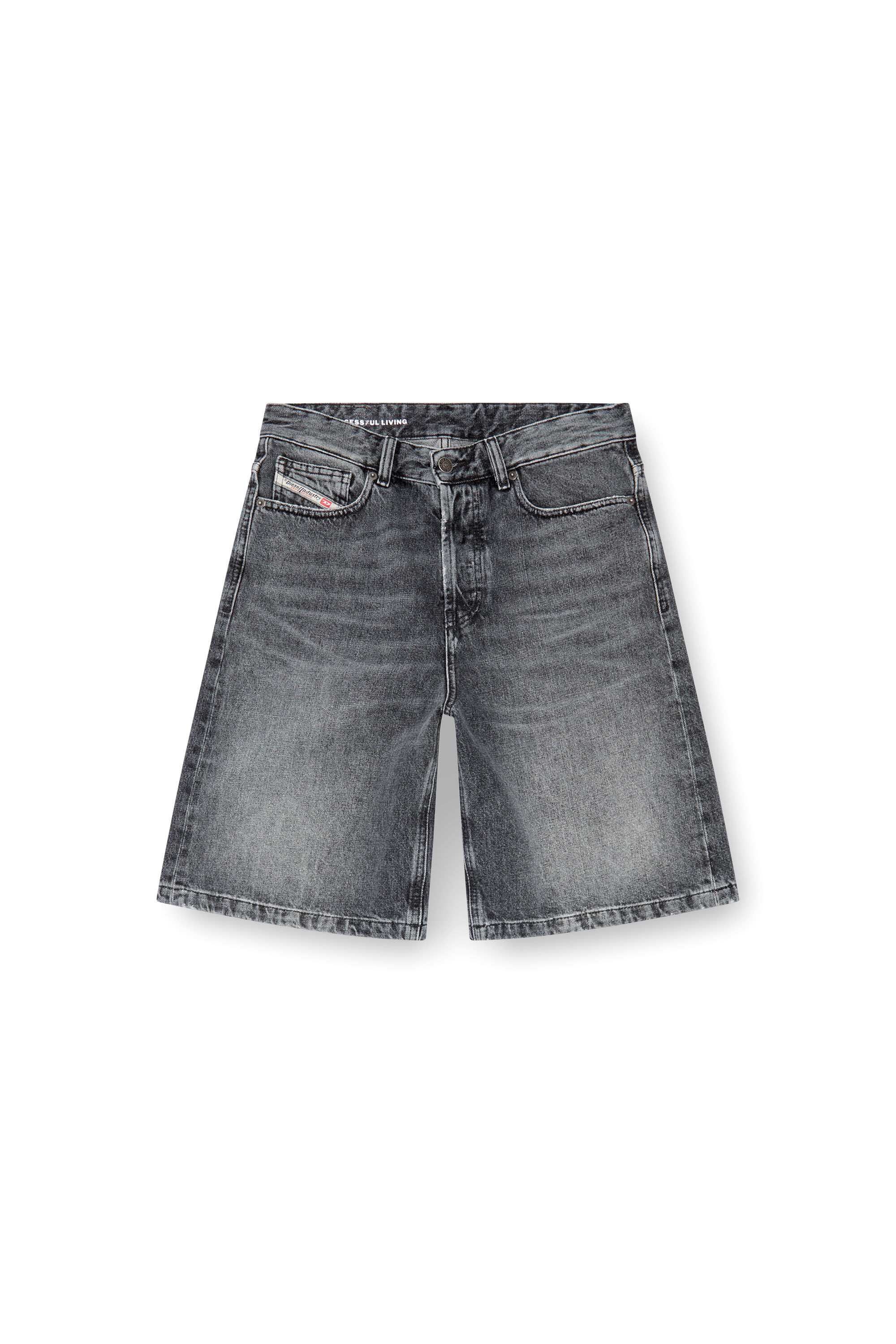 Black denim boyfriend shorts shop