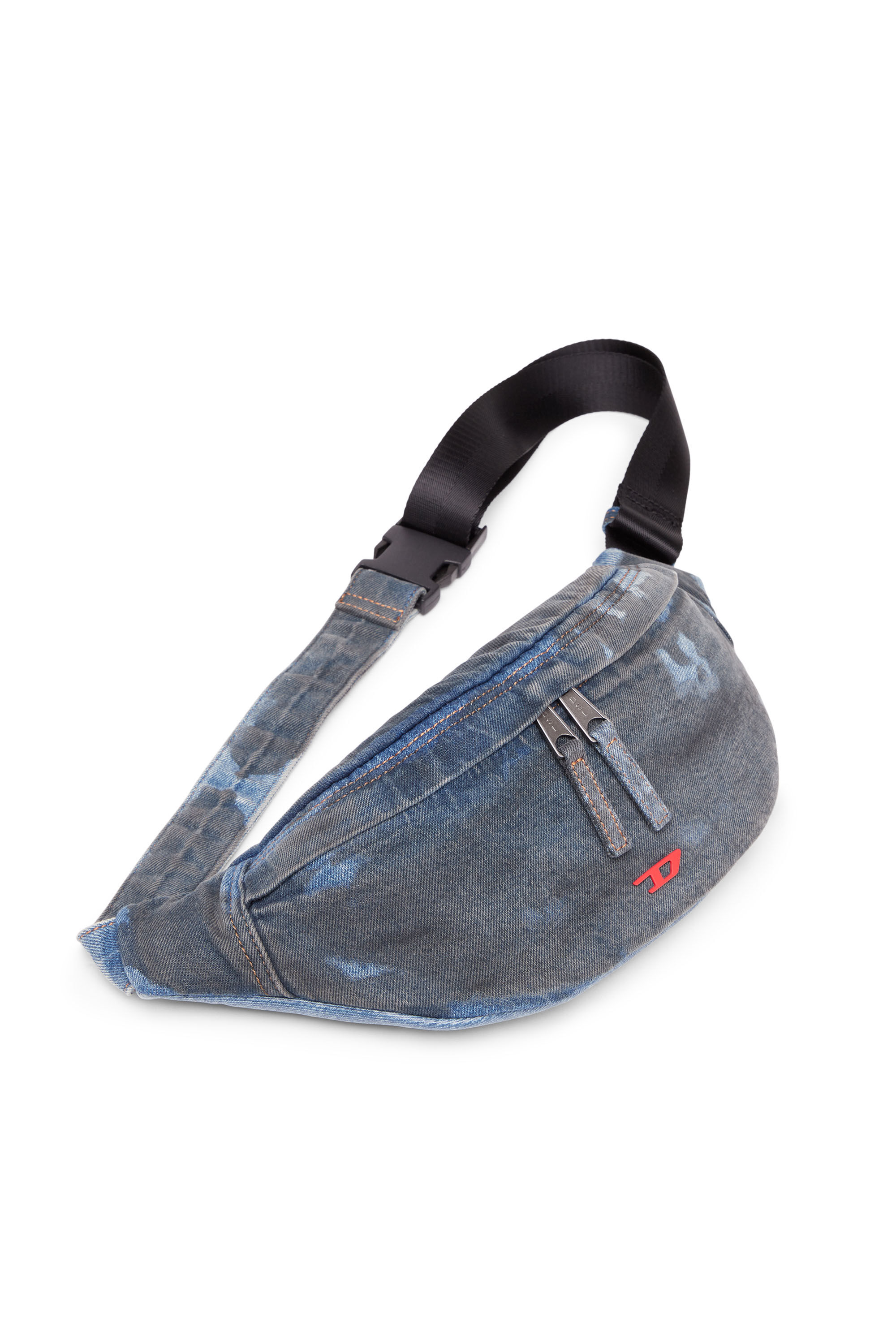 Women s Rave Beltbag Belt bag in coated denim RAVE BELTBAG Diesel