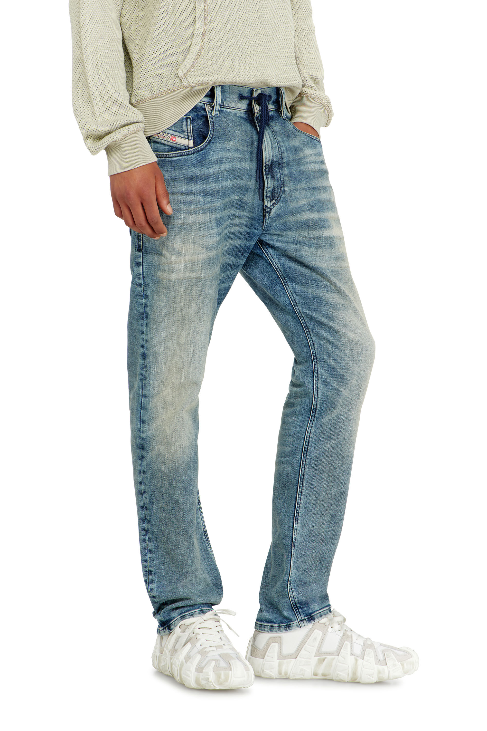 Men's Regular Jeans | Light Blue | Diesel 2032 D-Krooley Joggjeans®