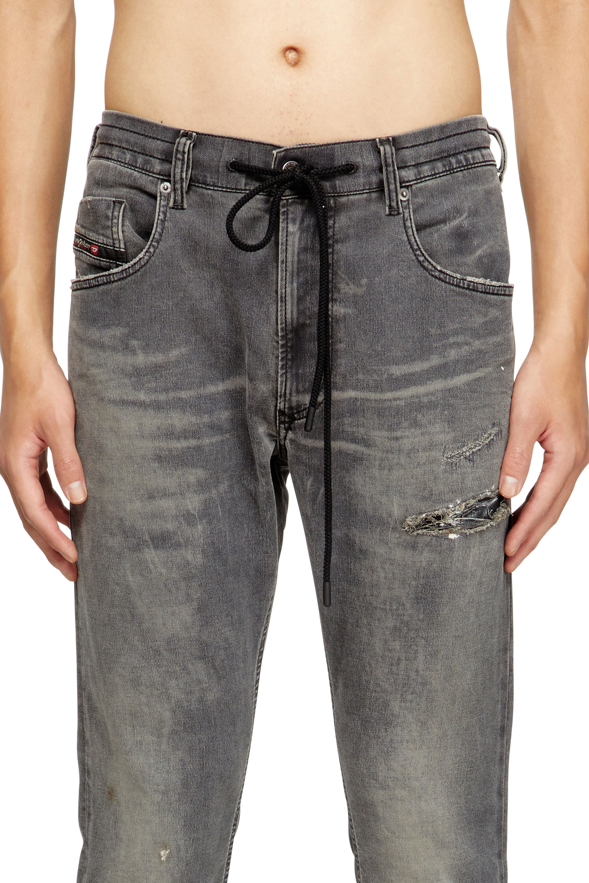 Men's Regular Jeans | Black/Dark grey | Diesel 2032 D-Krooley