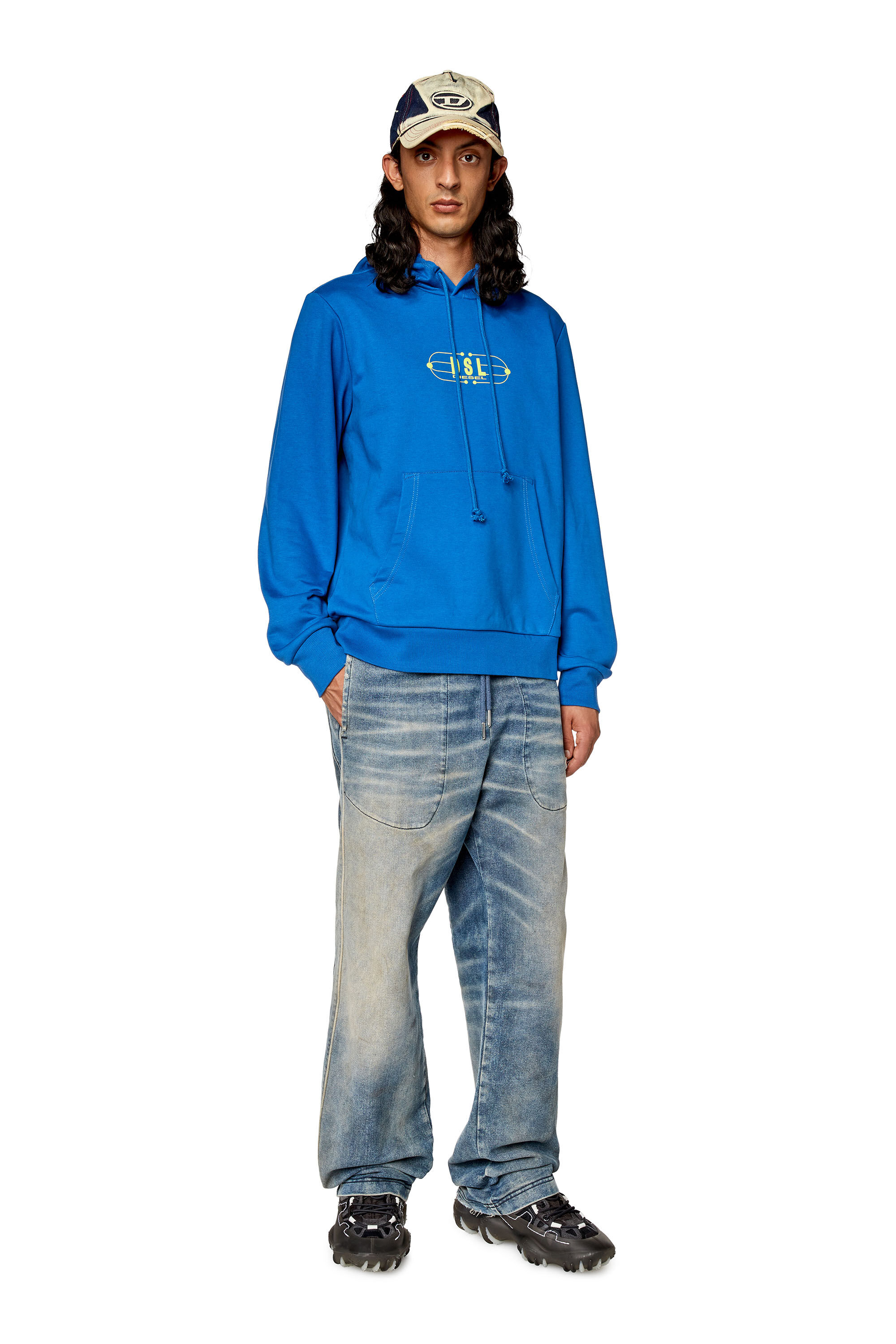 Diesel blue hoodie top