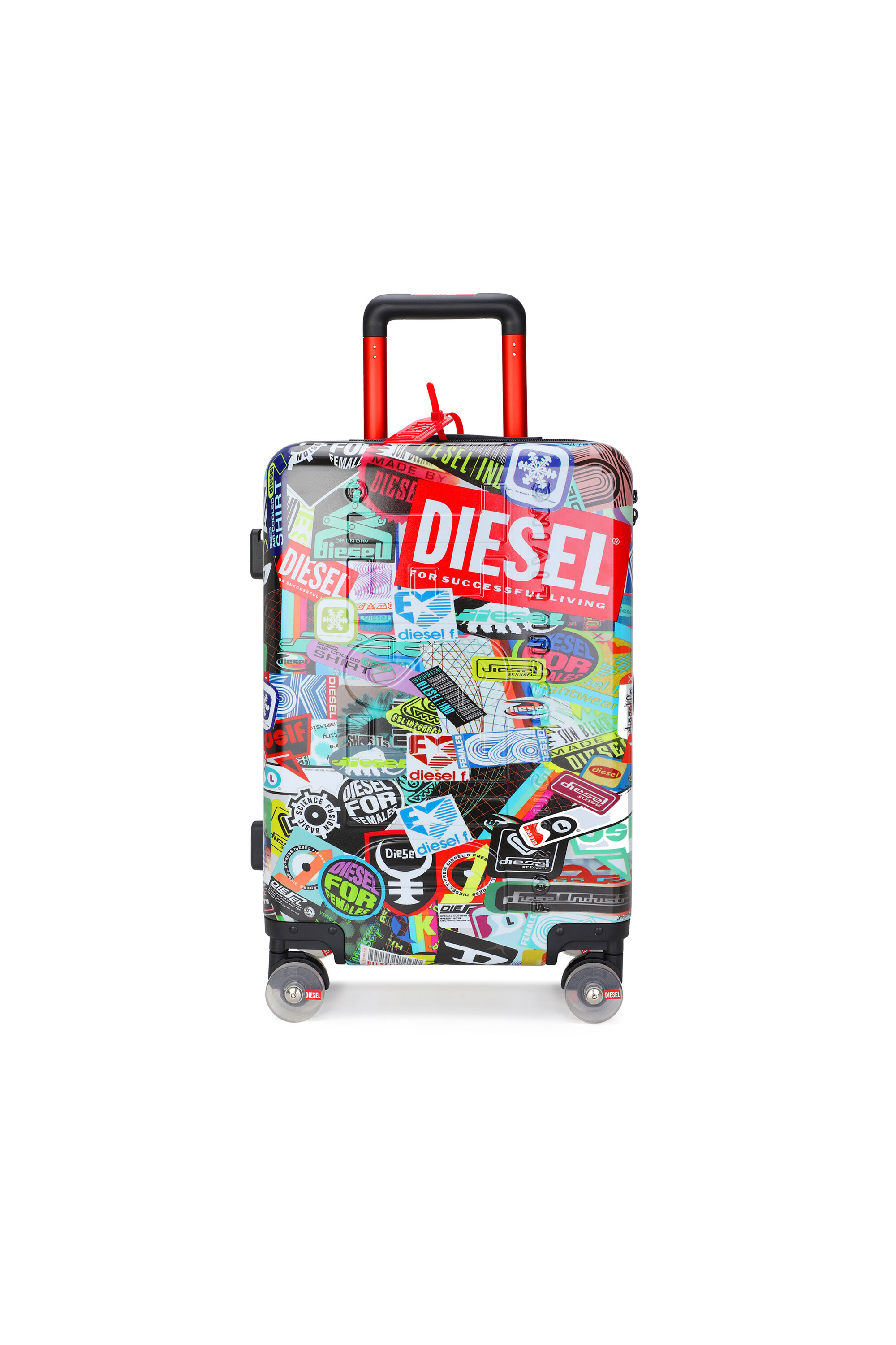 Diesel - DIESEL PC PRINTED TROLLEY-STICKERS- DSL0, Unisex's Sticker style suitcase size S in Multicolor - 2