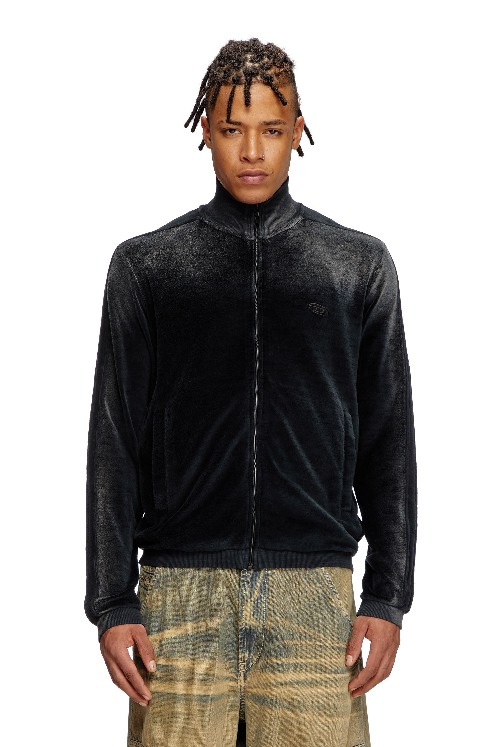Velvet track jacket hot sale