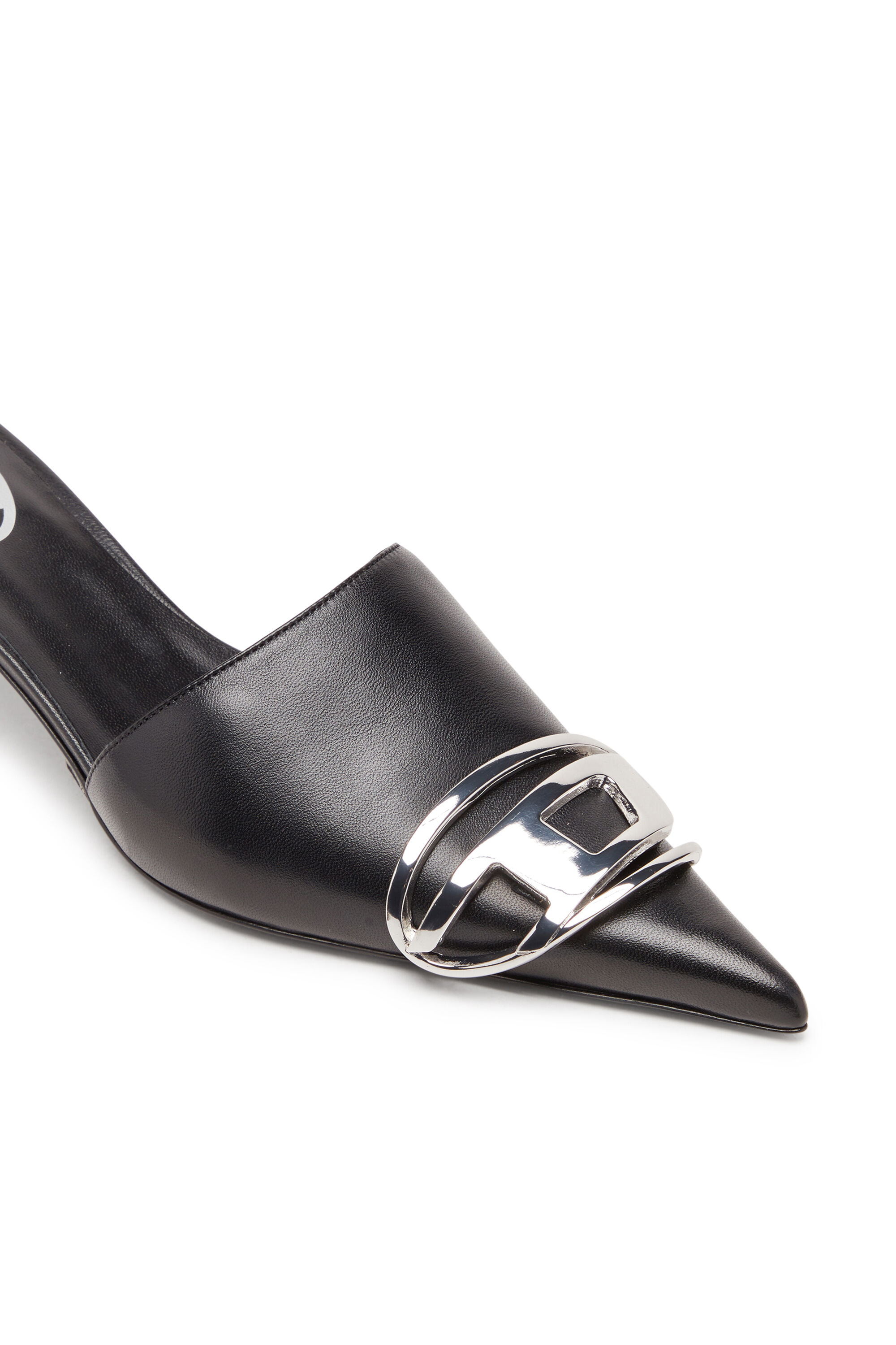 Women s D Venus Kitten heel mules in nappa leather Black Diesel