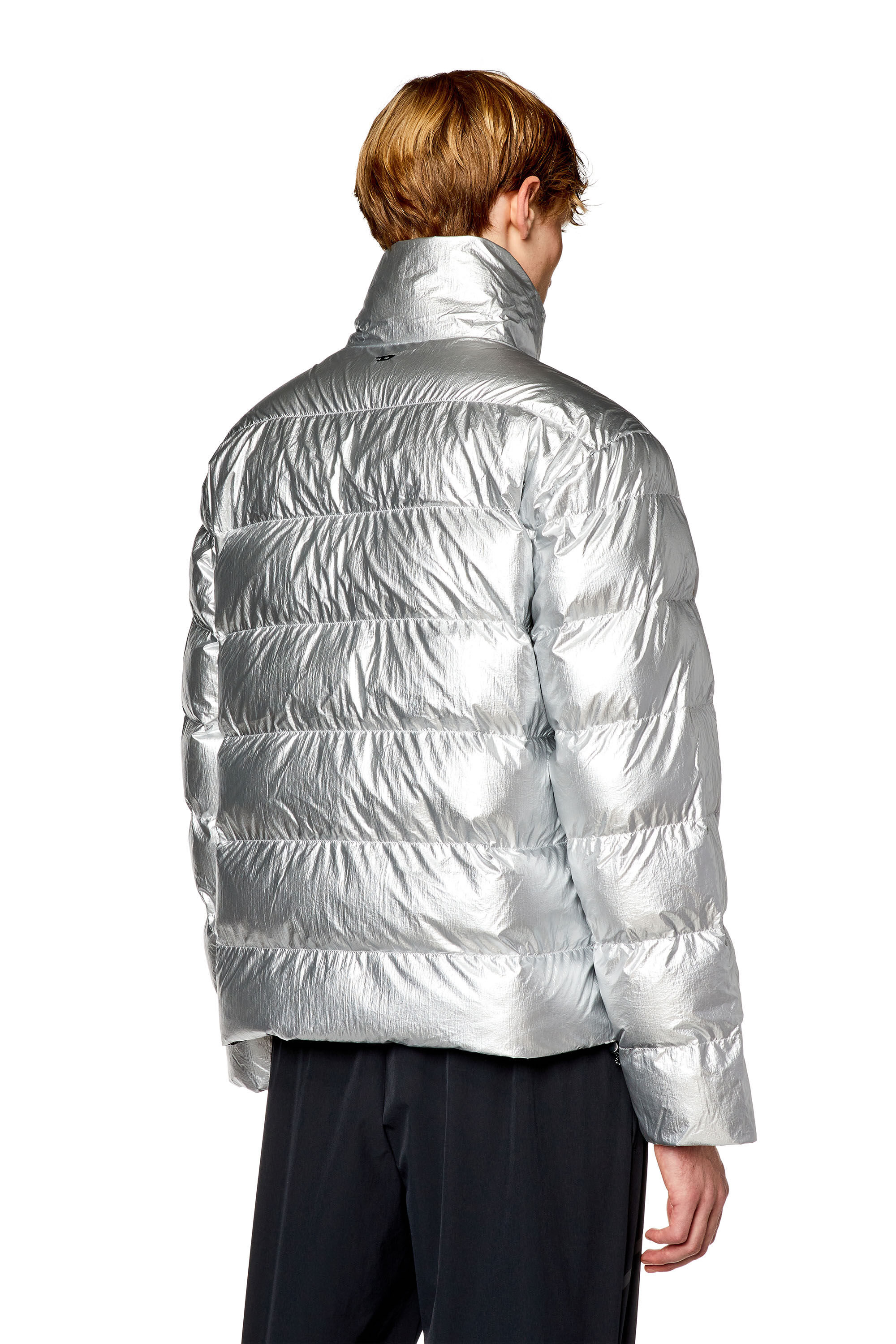 Metallic sale jacket silver