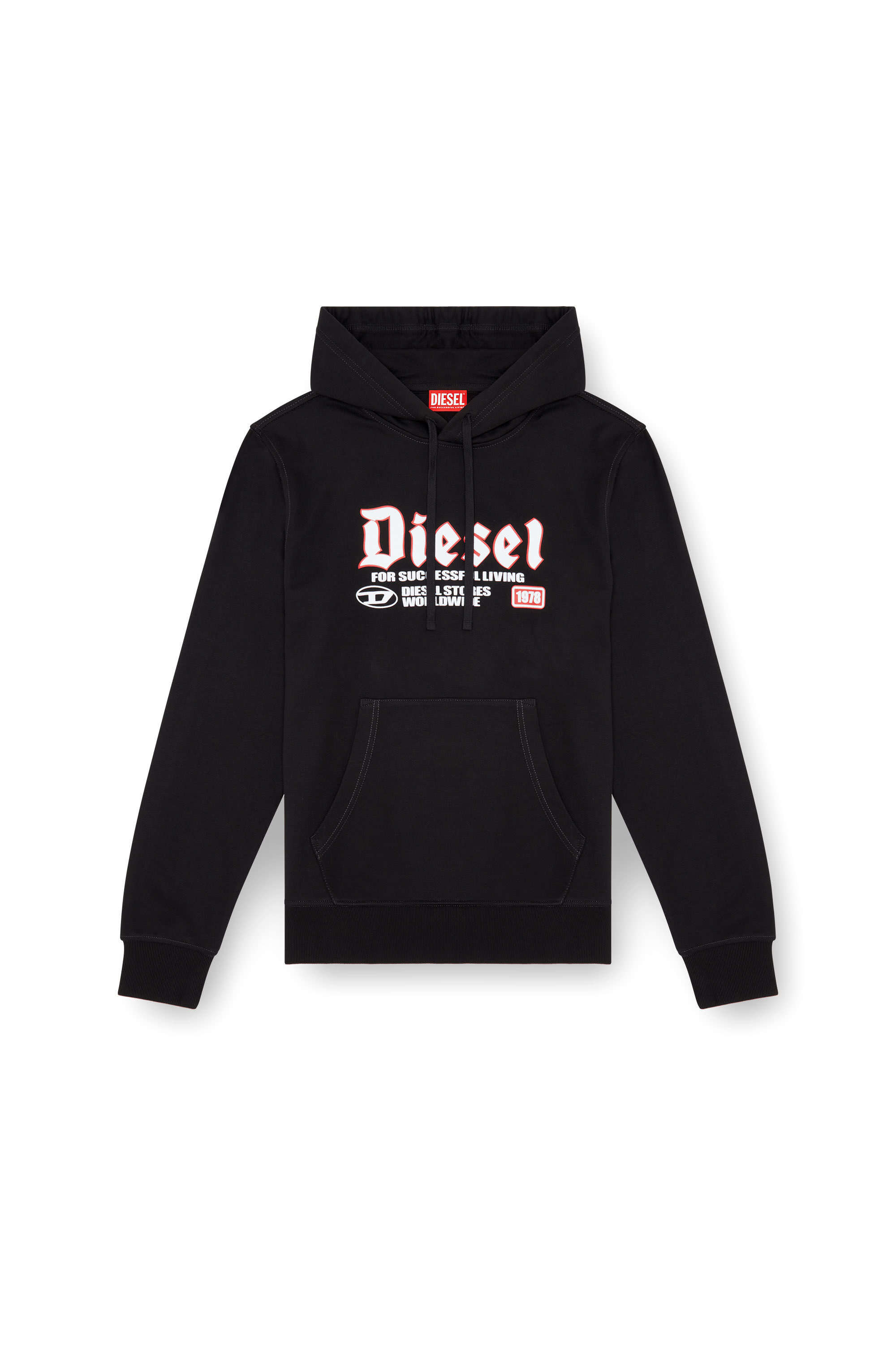 Diesel peel logo hoodie sale