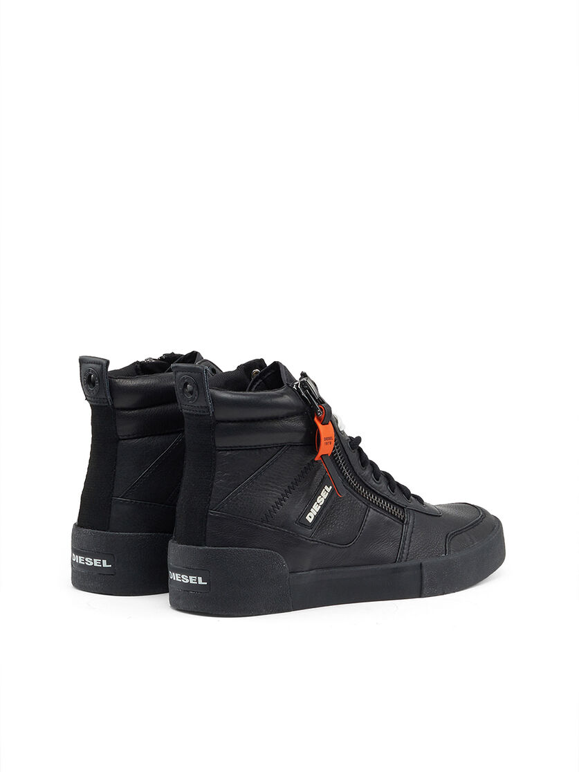 diesel panelled platform sneakers