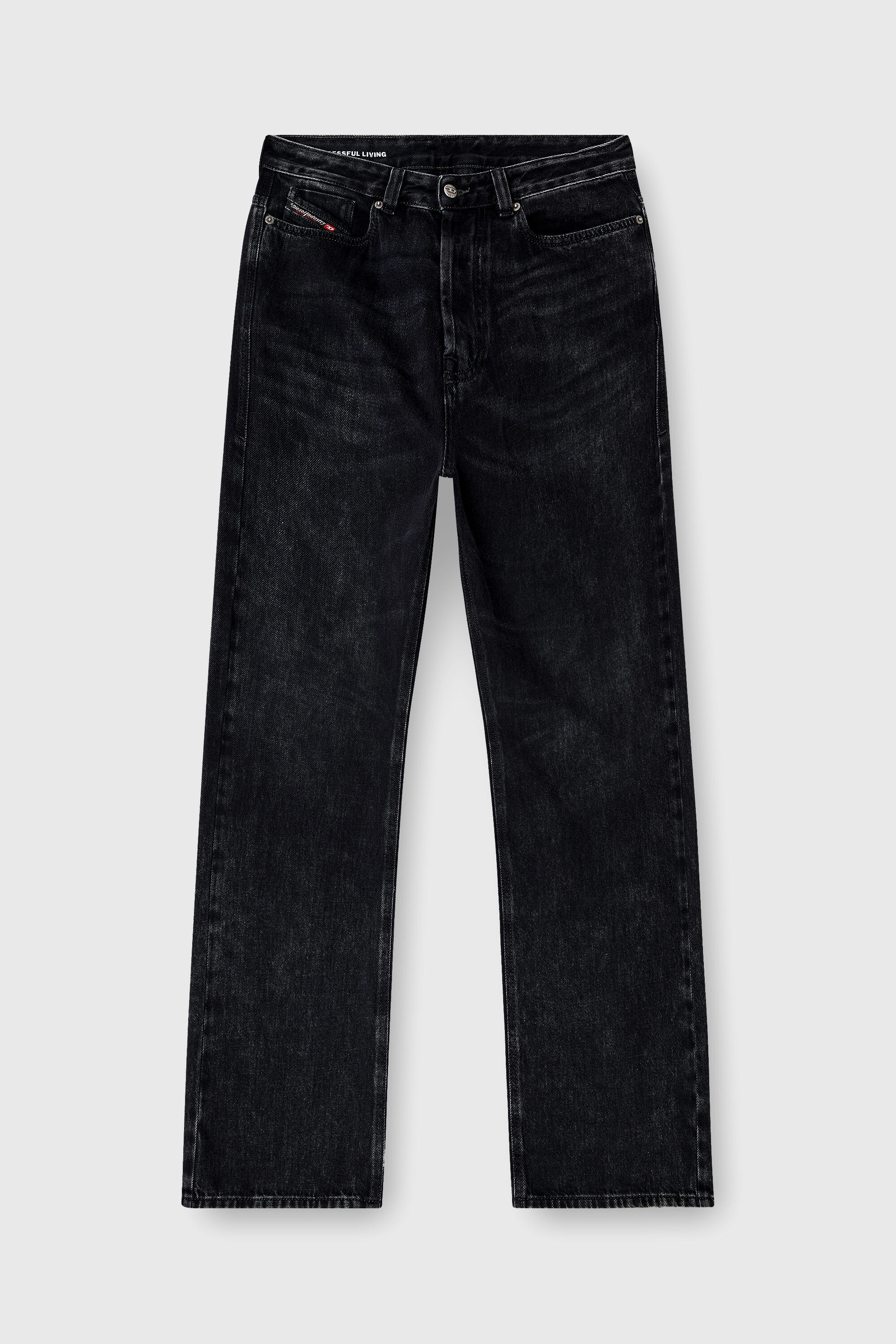 Diesel - Man's Relaxed Jeans 1980 D-Eeper 09P09, Black/Dark grey - 4