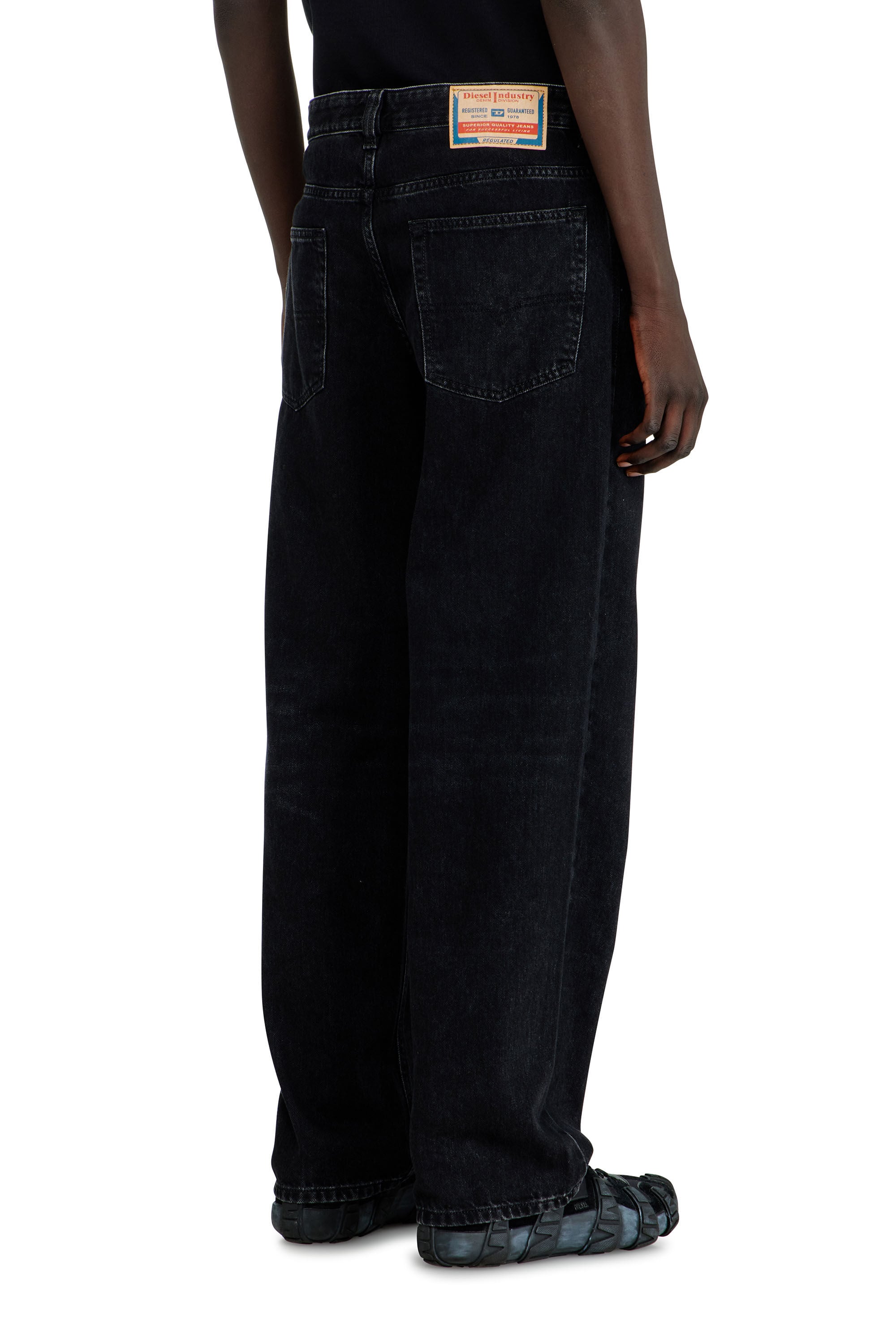 Men's Relaxed Jeans | Low Waist 2001 D-MacroBlack/Dark grey
