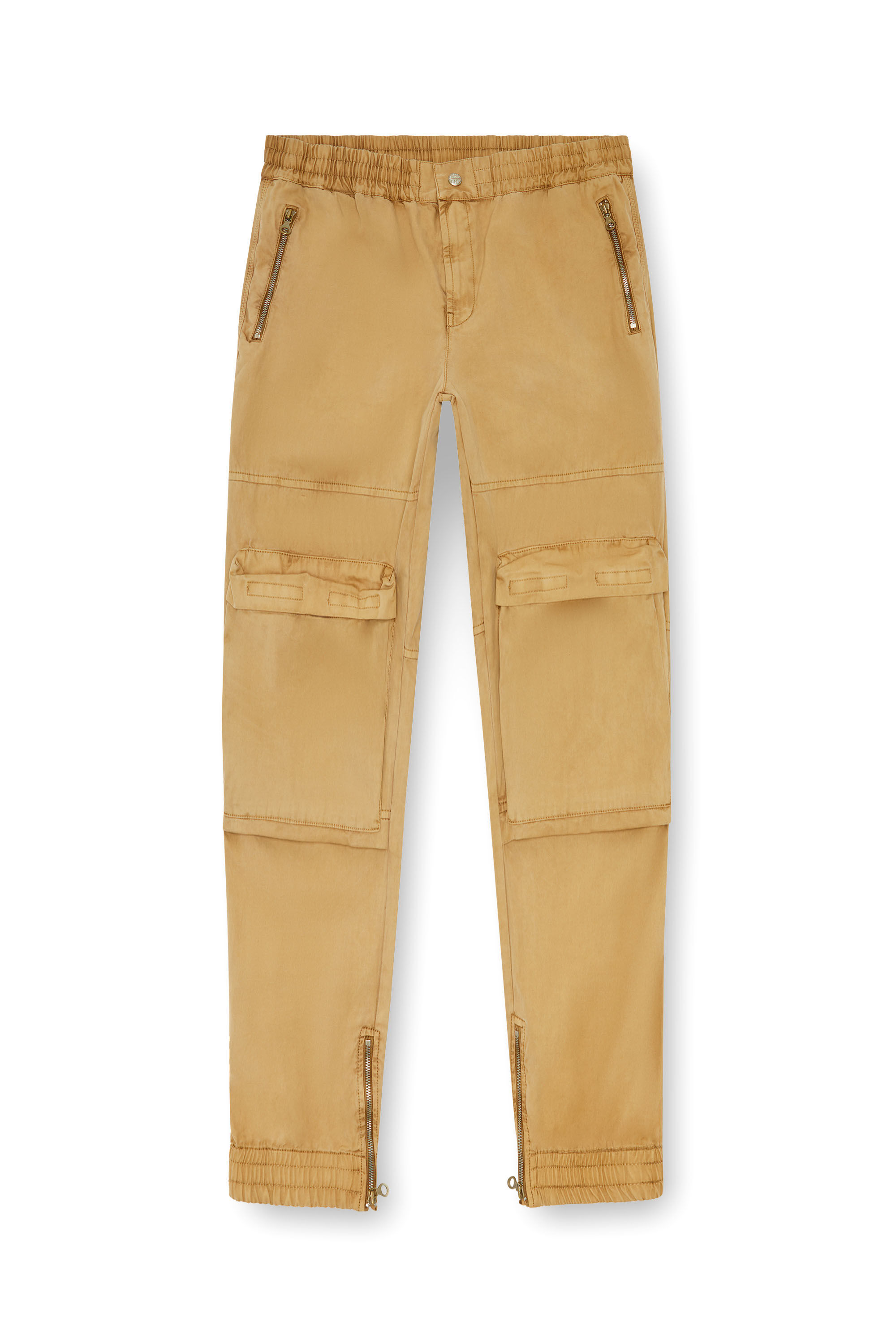 Men's Cargo pants in faded organic cotton | Brown | Diesel Men's Cargo pants in faded organic cotton | Brown | Diesel