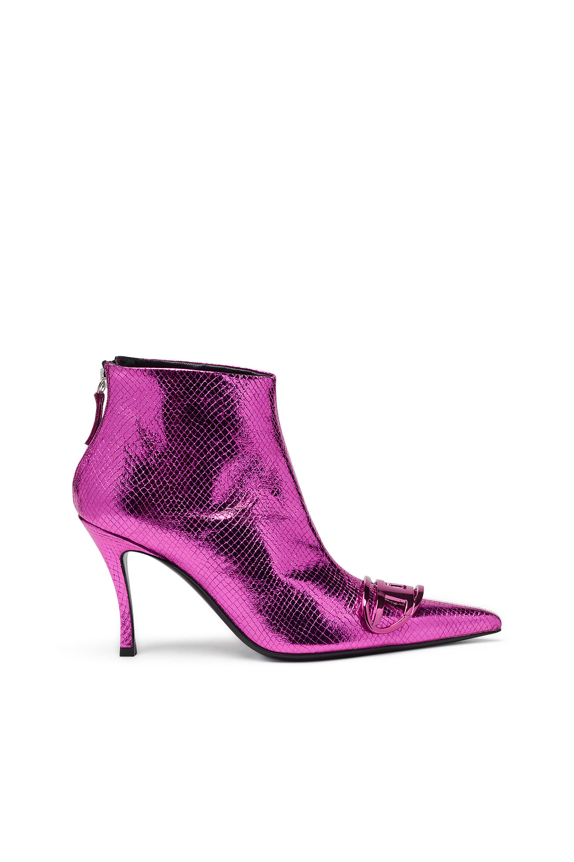 Women s D Venus Ab Patent snake effect ankle boots D VENUS AB