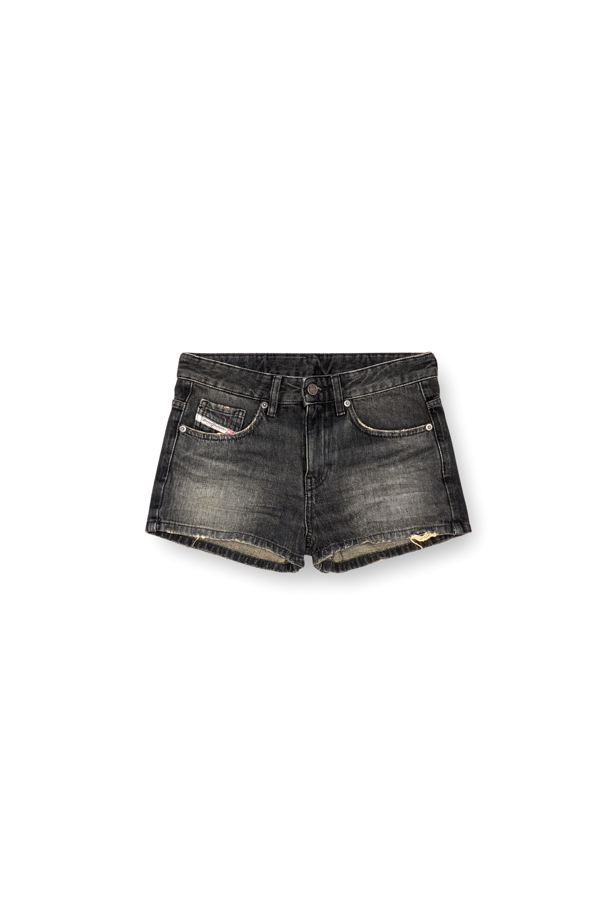 Black denim shorts womens uk sales