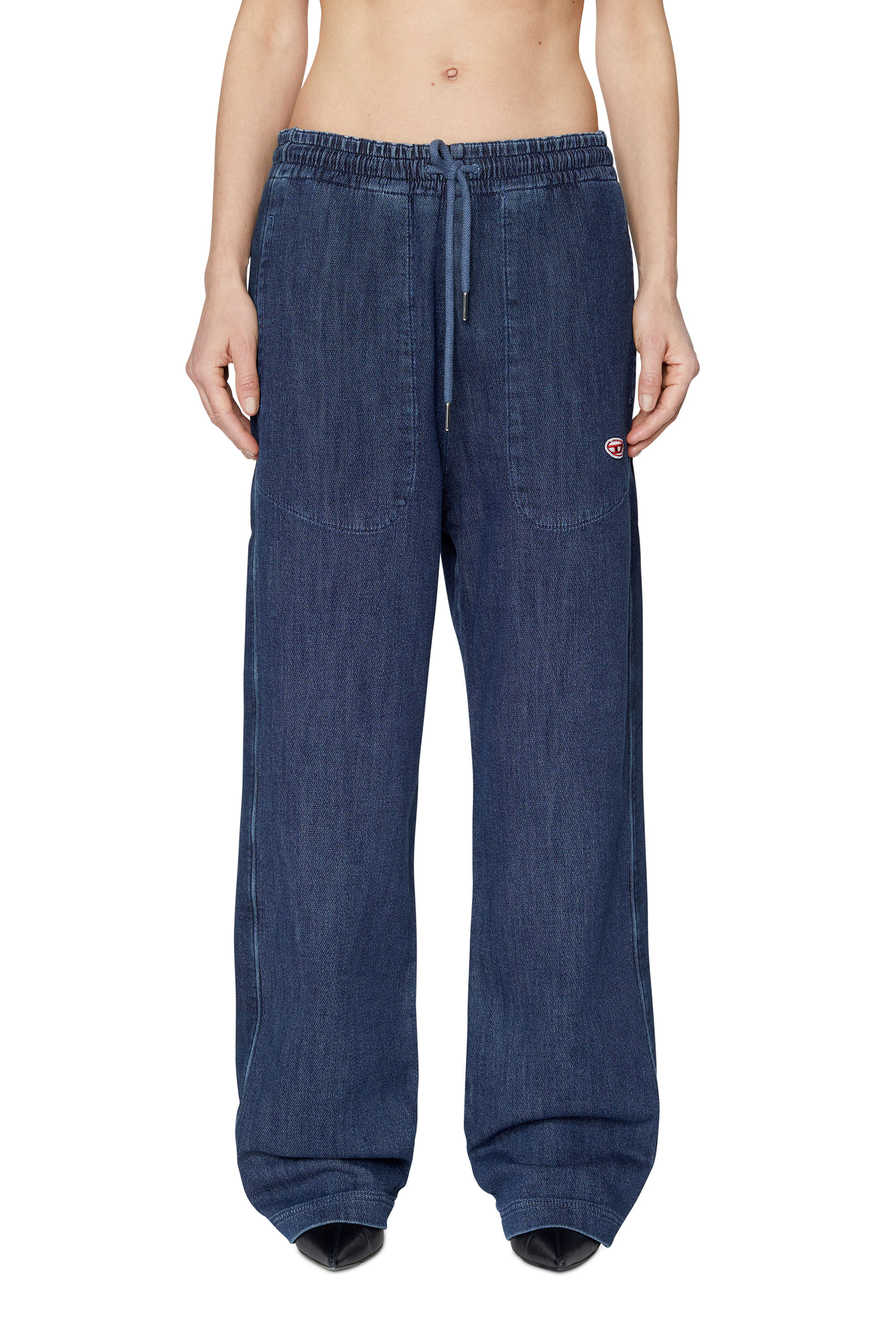 Diesel - D-Martians Track Denim 09C30 Straight, Dark Blue - Image 3
