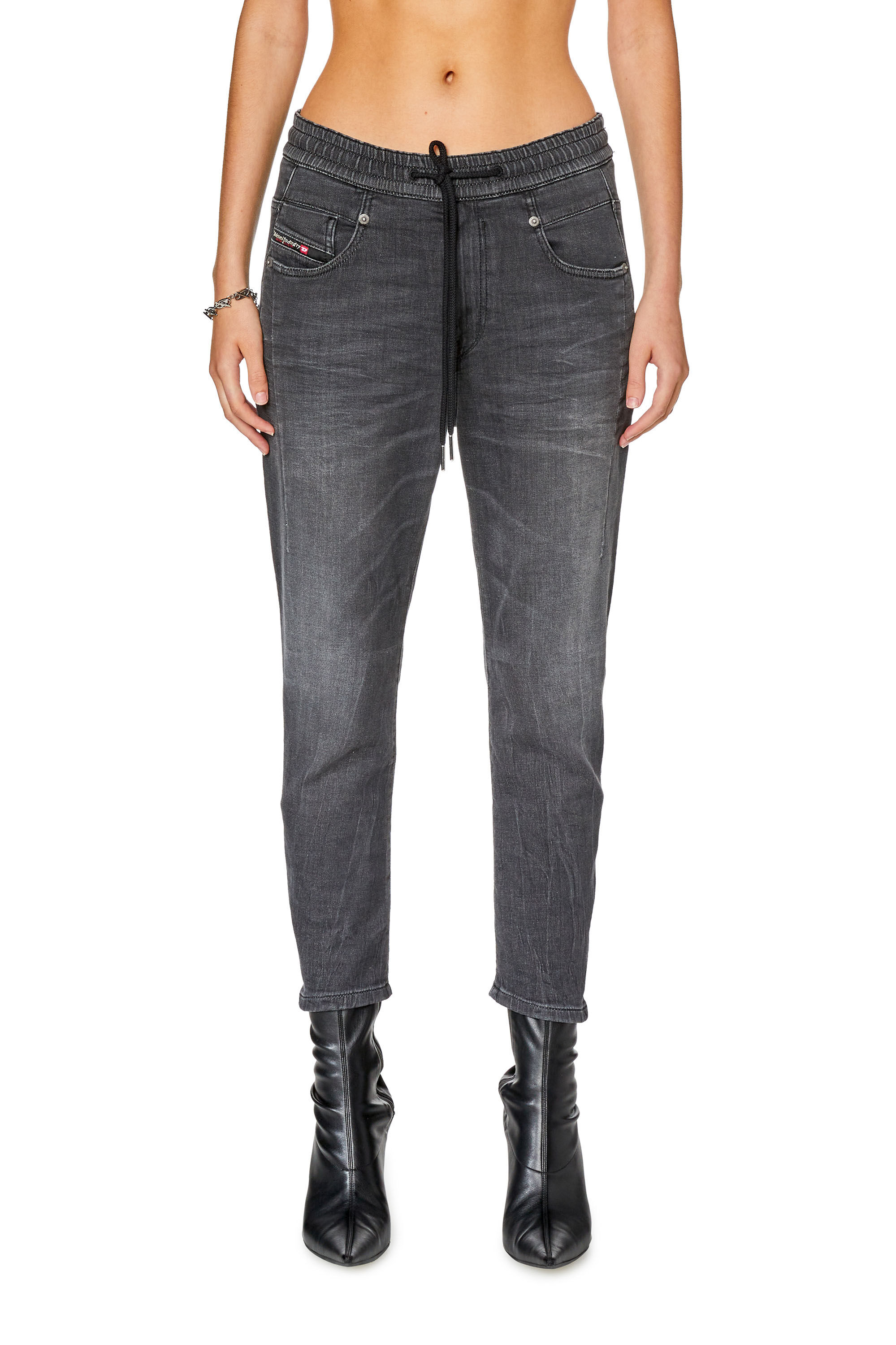 Women s Boyfriend Jeans Black Dark grey Diesel 2041 D Fayza