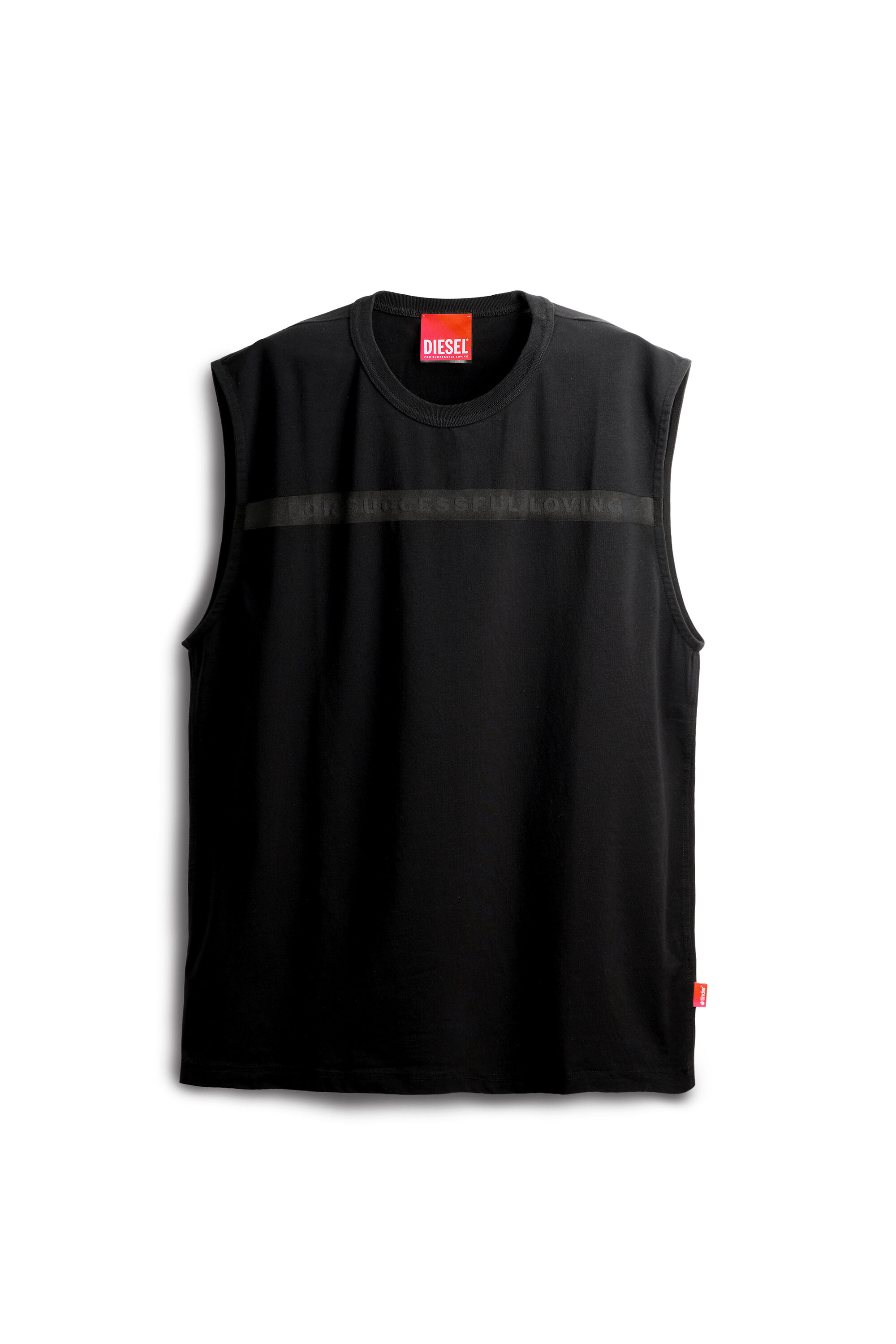 Women's Tank top with For Successful Loving logo | Black | Diesel