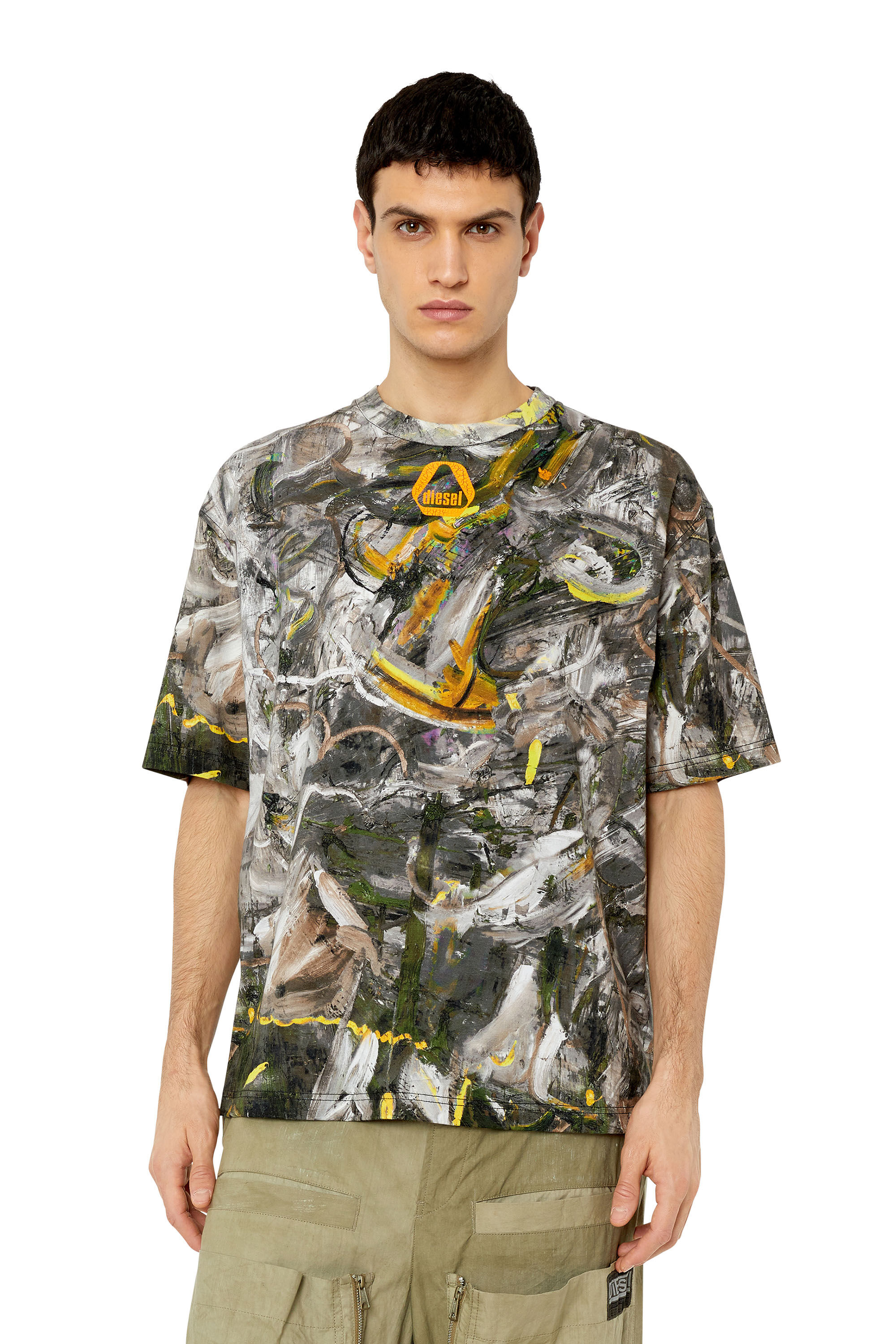 Diesel - T-WASH-G8, White/Black - Image 3