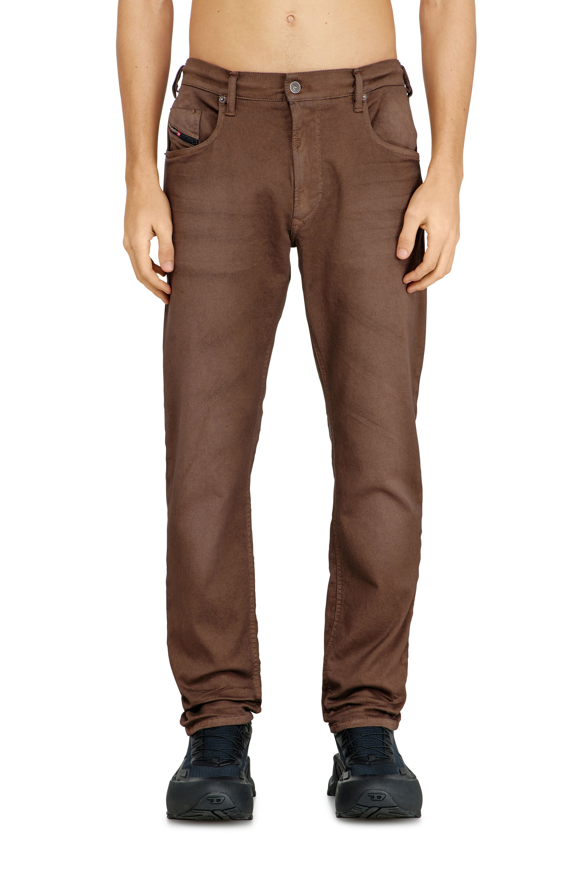 Men's Regular Jeans | Brown | Diesel 2032 D-Krooley-BW Joggjeans®
