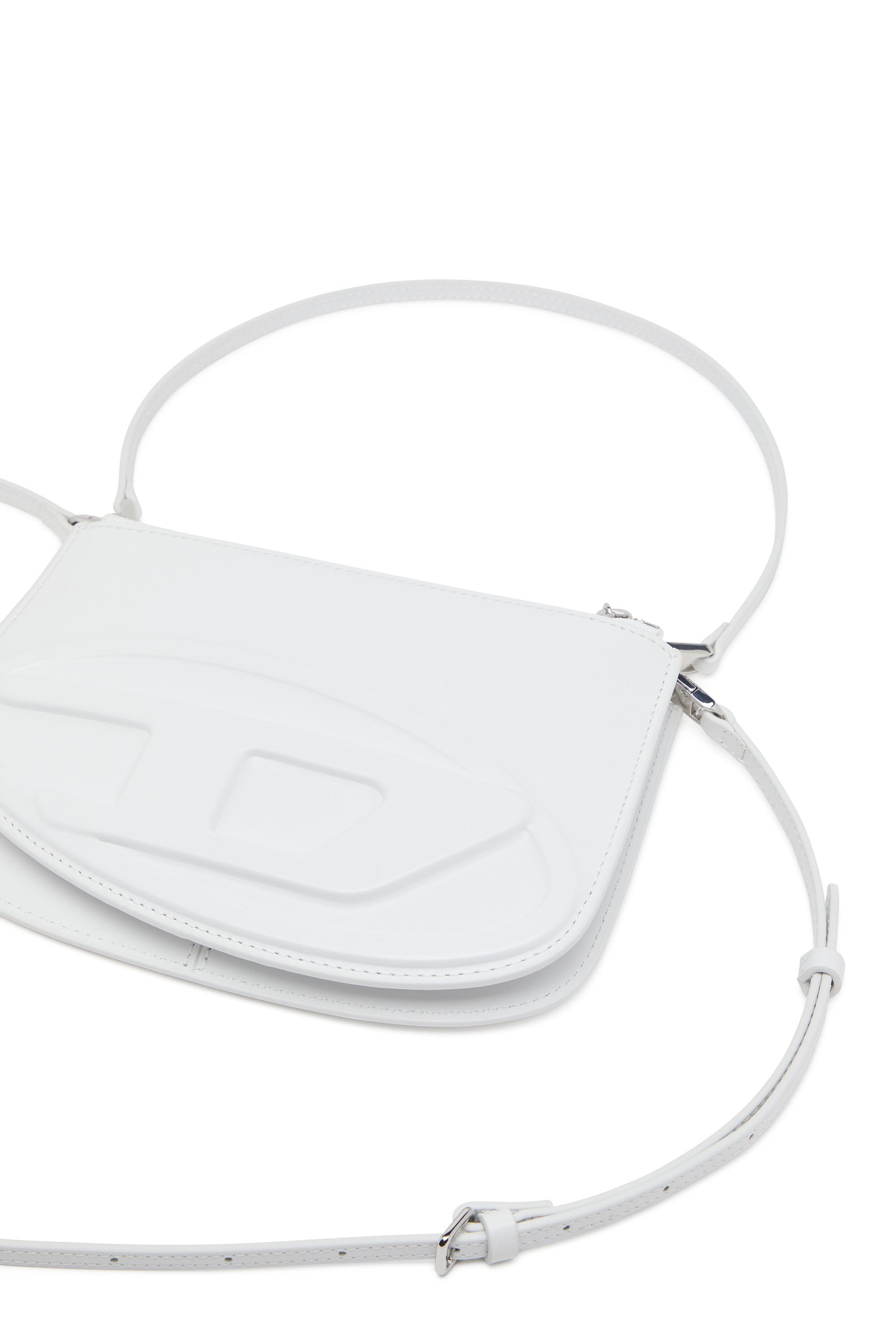 Diesel - 1DR TWIN, Woman's 1DR Twin-Double-pouch shoulder bag in printed leather in White - 2