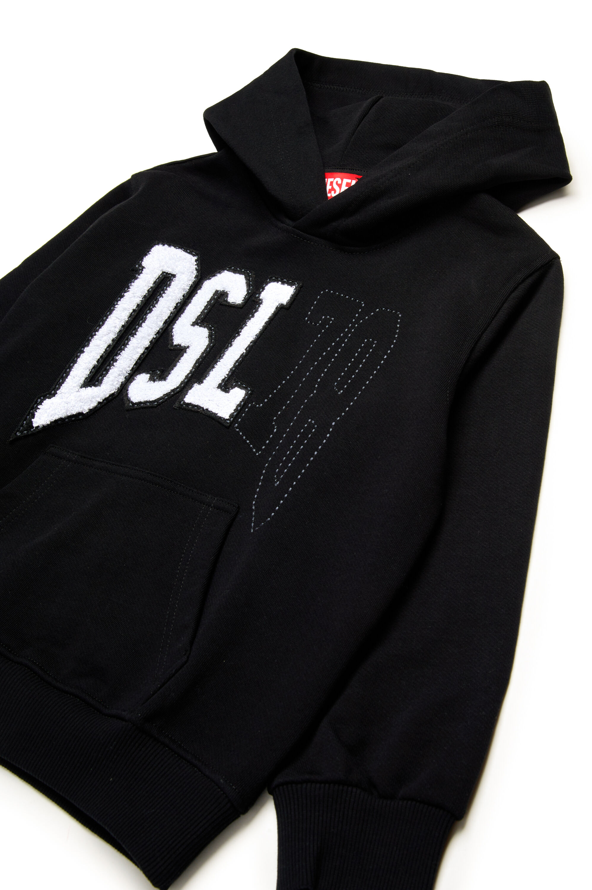 Hoodie with collegiate DSL 78 logo | Black | 4-16 YEARS Boys | Diesel