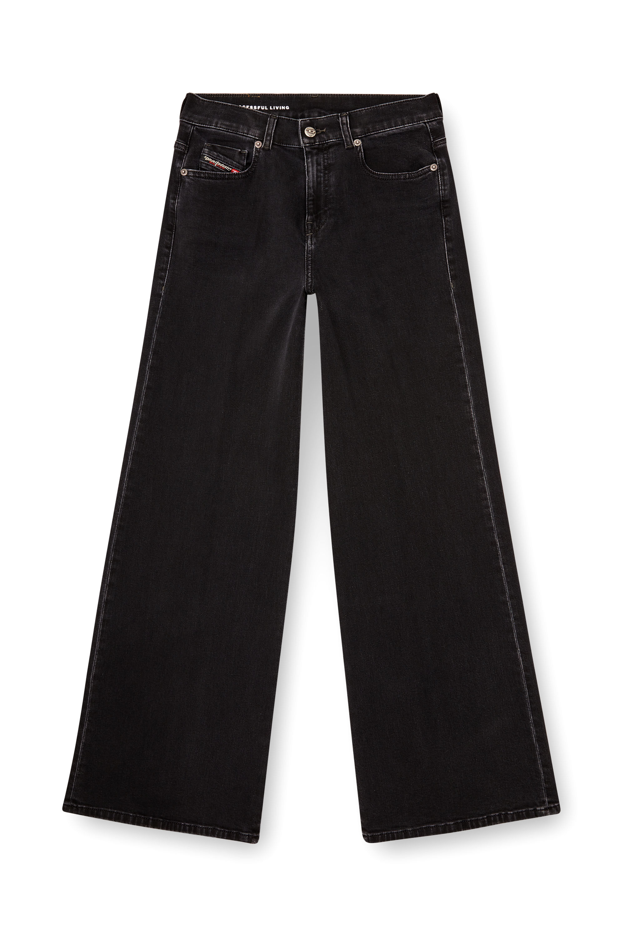 Women's Flare Jeans | Black/Dark grey | Diesel 1978 D-Akemi