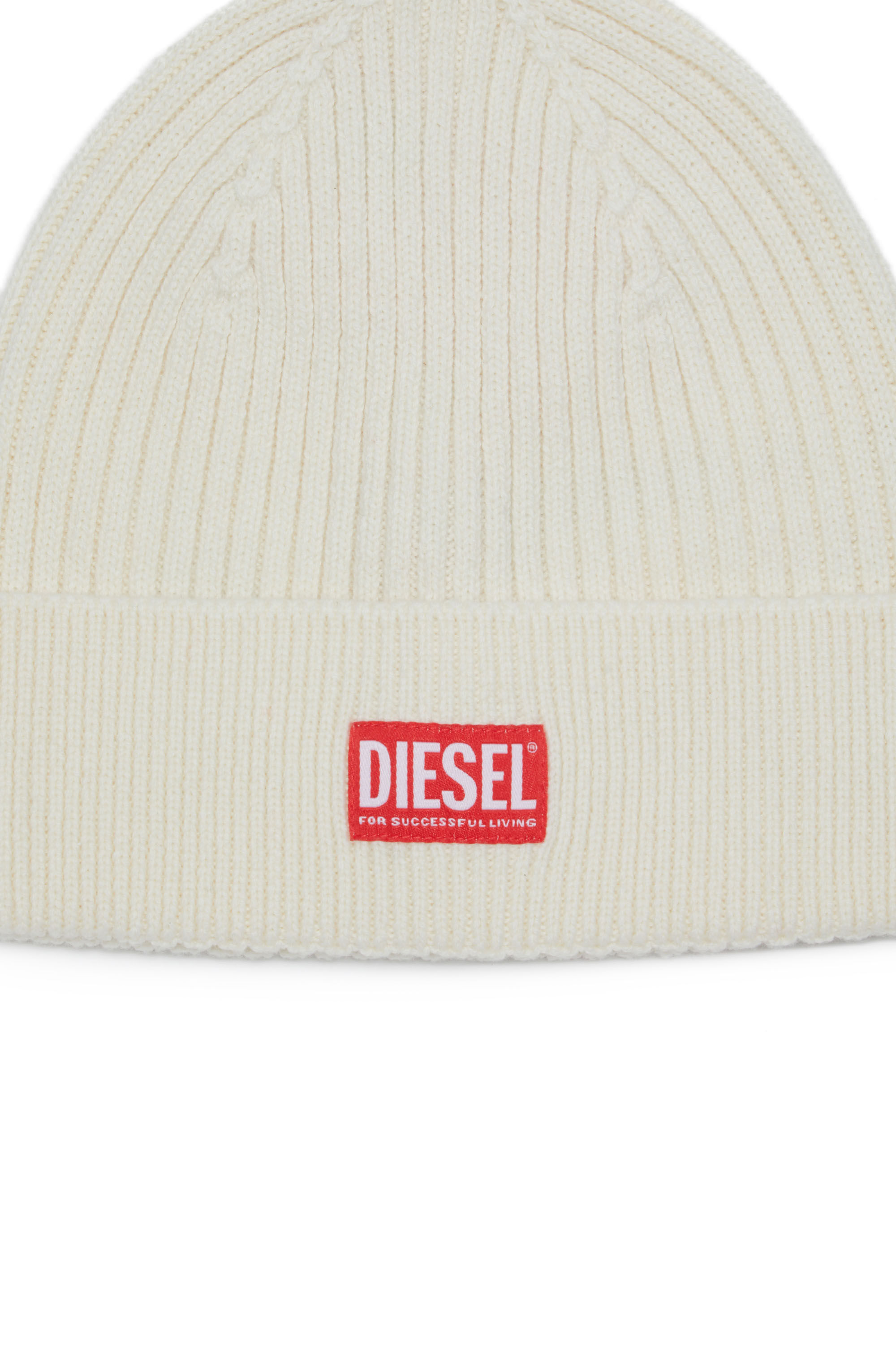 【DIESEL】K-Coder-Fully B / H 2x2 K-CODER-FULLY B: Ribbed beanie with D embroidery | Diesel