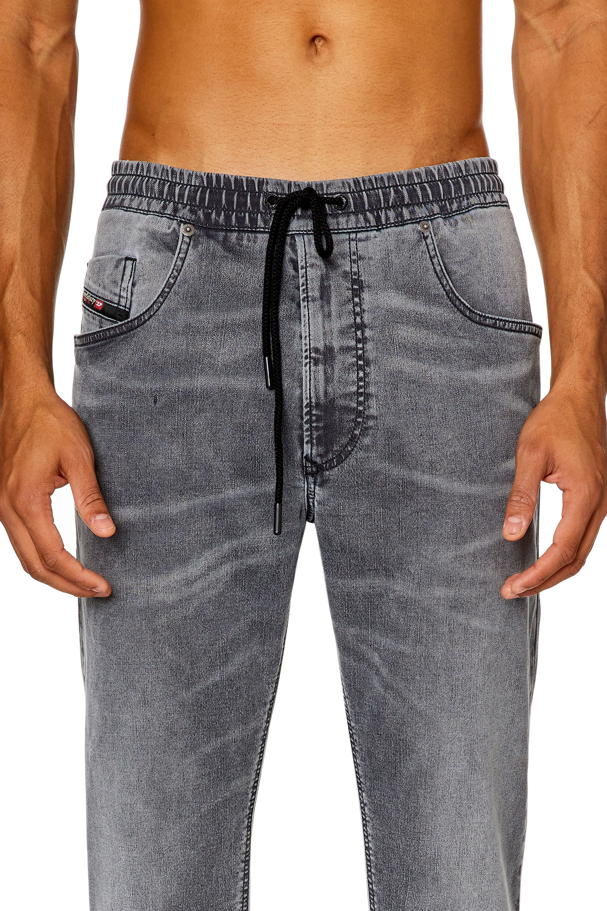 Men s Tapered Jeans Grey Diesel 2030 D Krooley Joggjeans