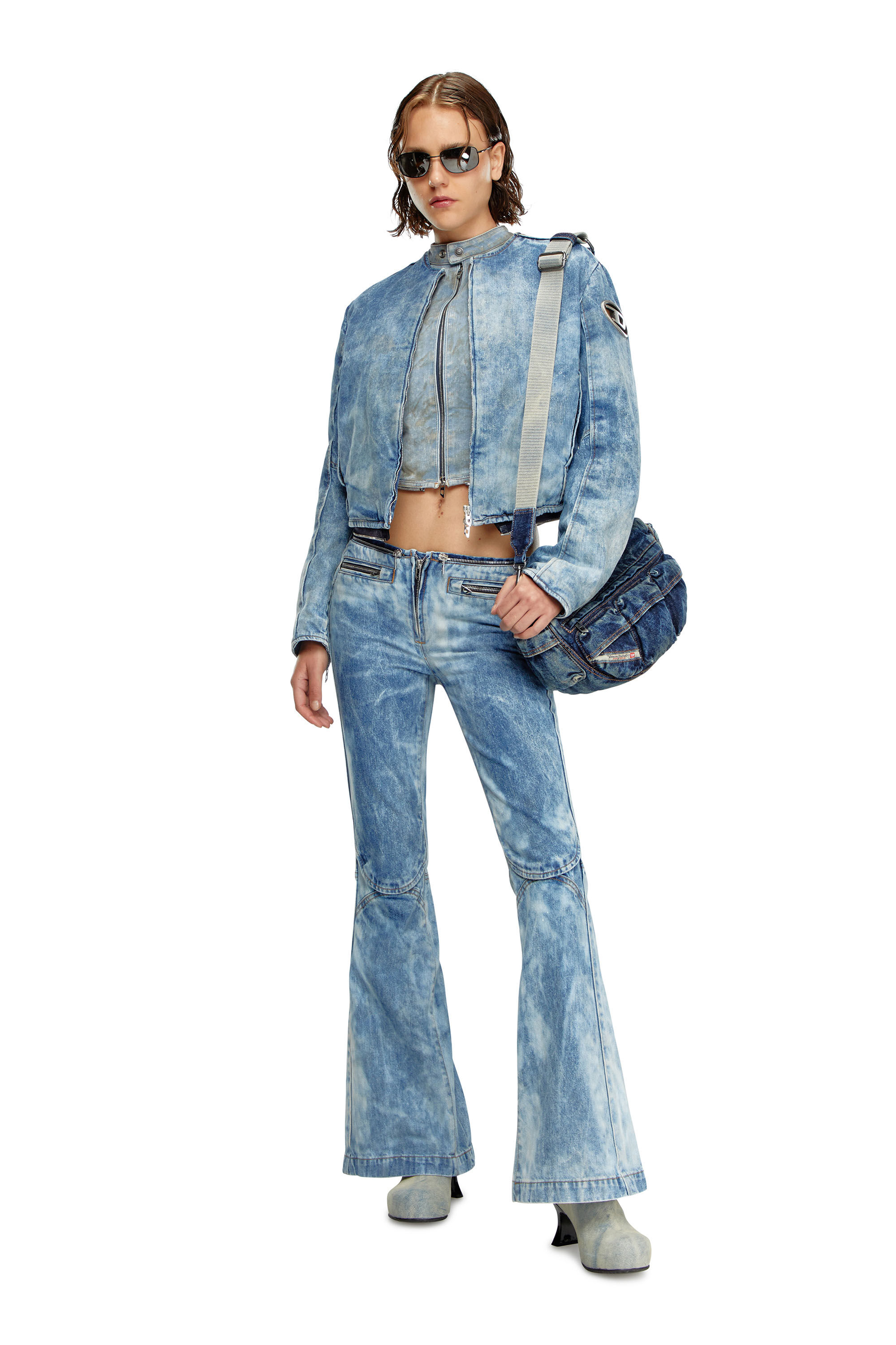 Diesel - Woman's Bootcut Jeans D-Gen 0PGAM, Light Blue - 1